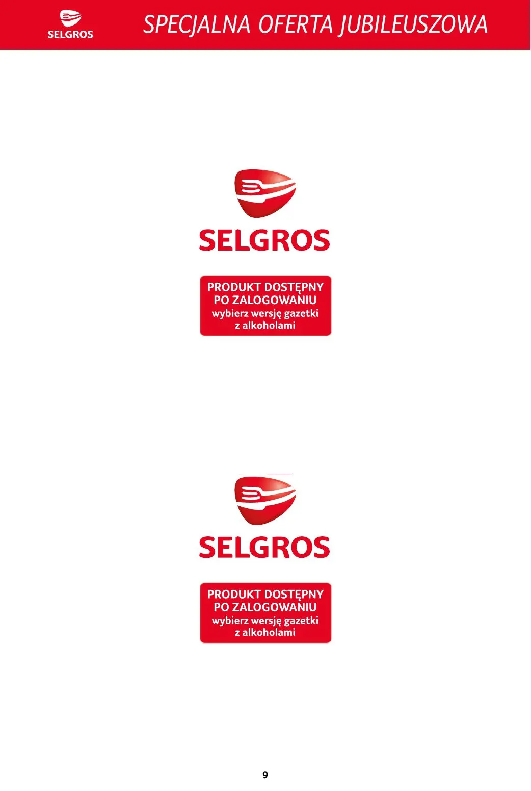 gazetka promocyjna SELGROS Specjalna Oferta Jubileuszowa - Strona 9