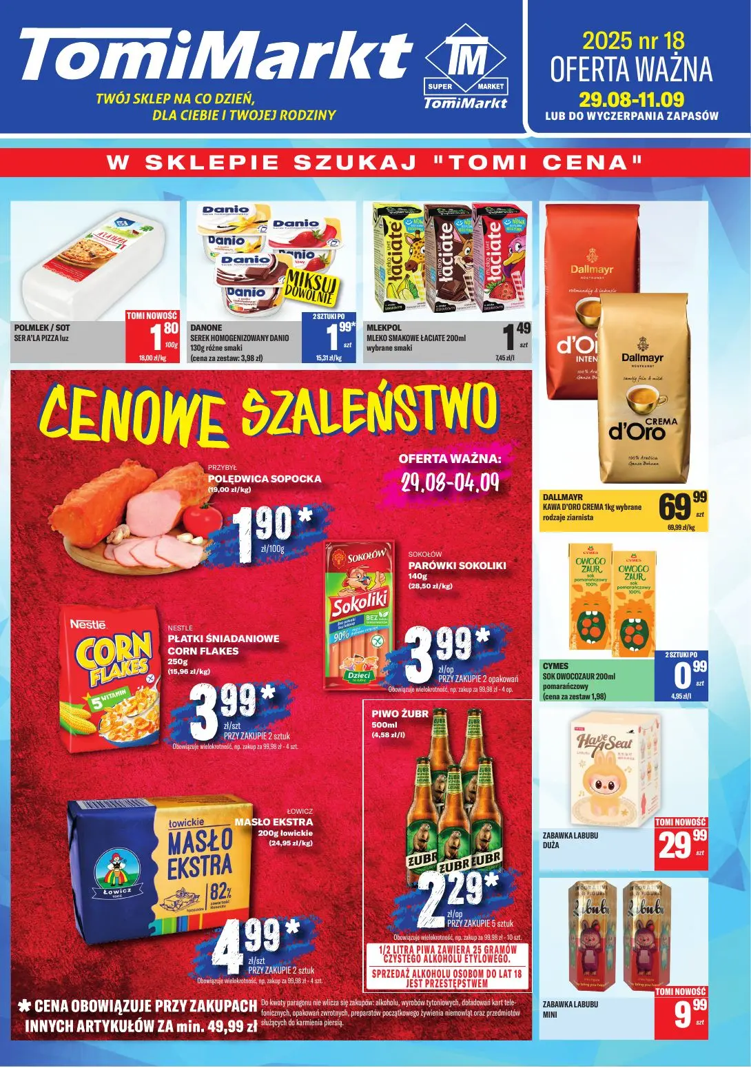 gazetka promocyjna Tomi Markt Cenowe szaleństwo - Strona 1