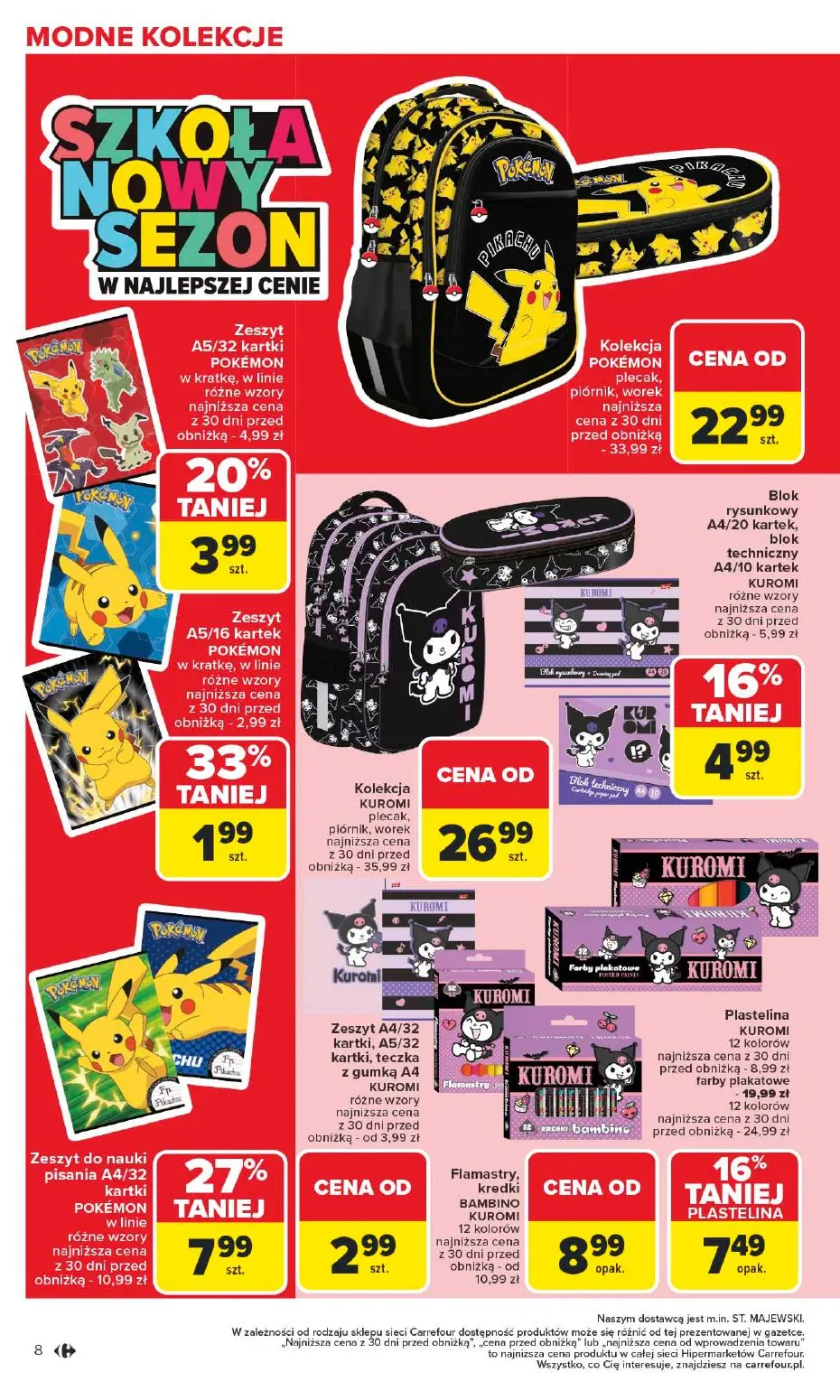 gazetka promocyjna Carrefour Szkoła nowy sezon - Strona 8
