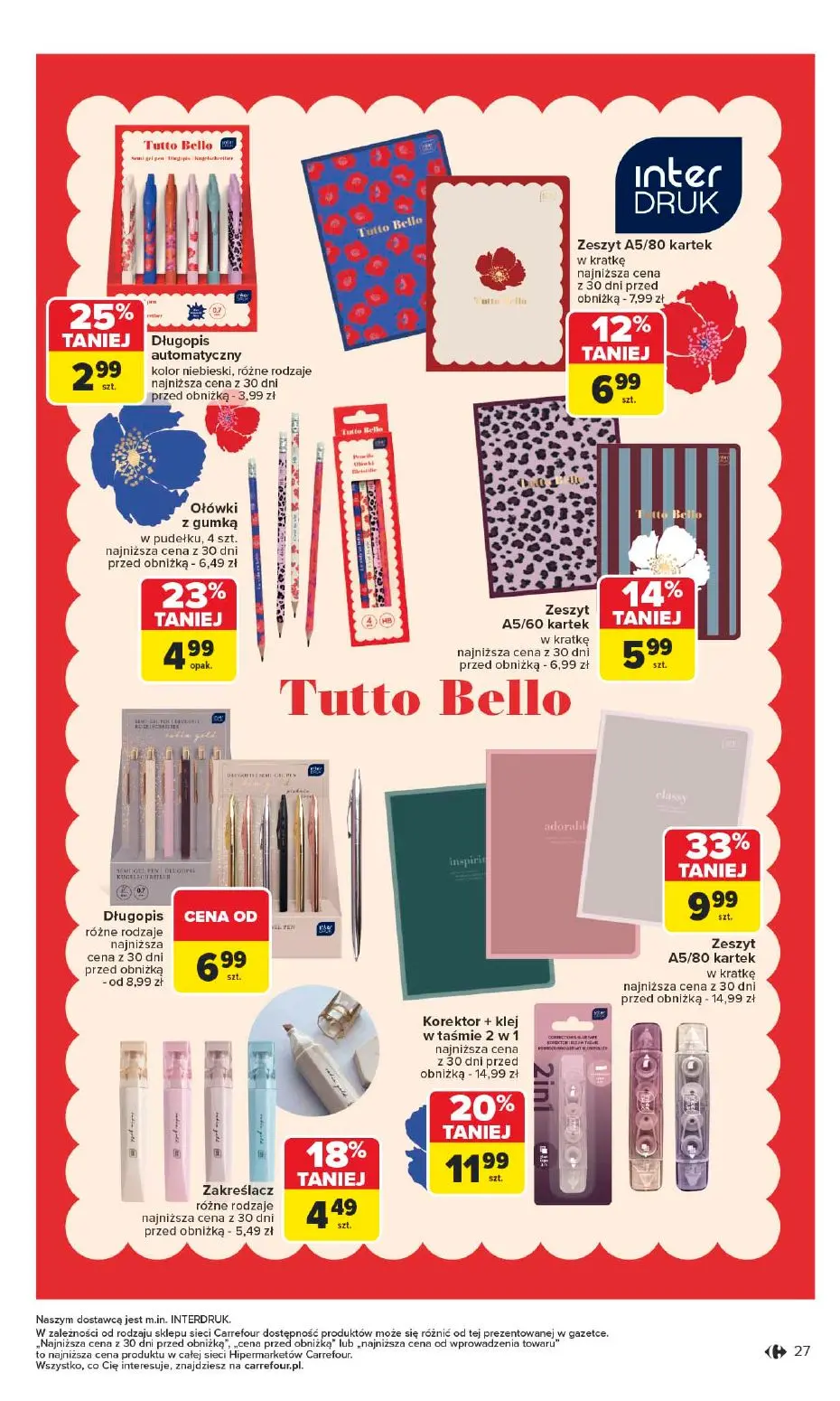 gazetka promocyjna Carrefour Szkoła nowy sezon - Strona 27