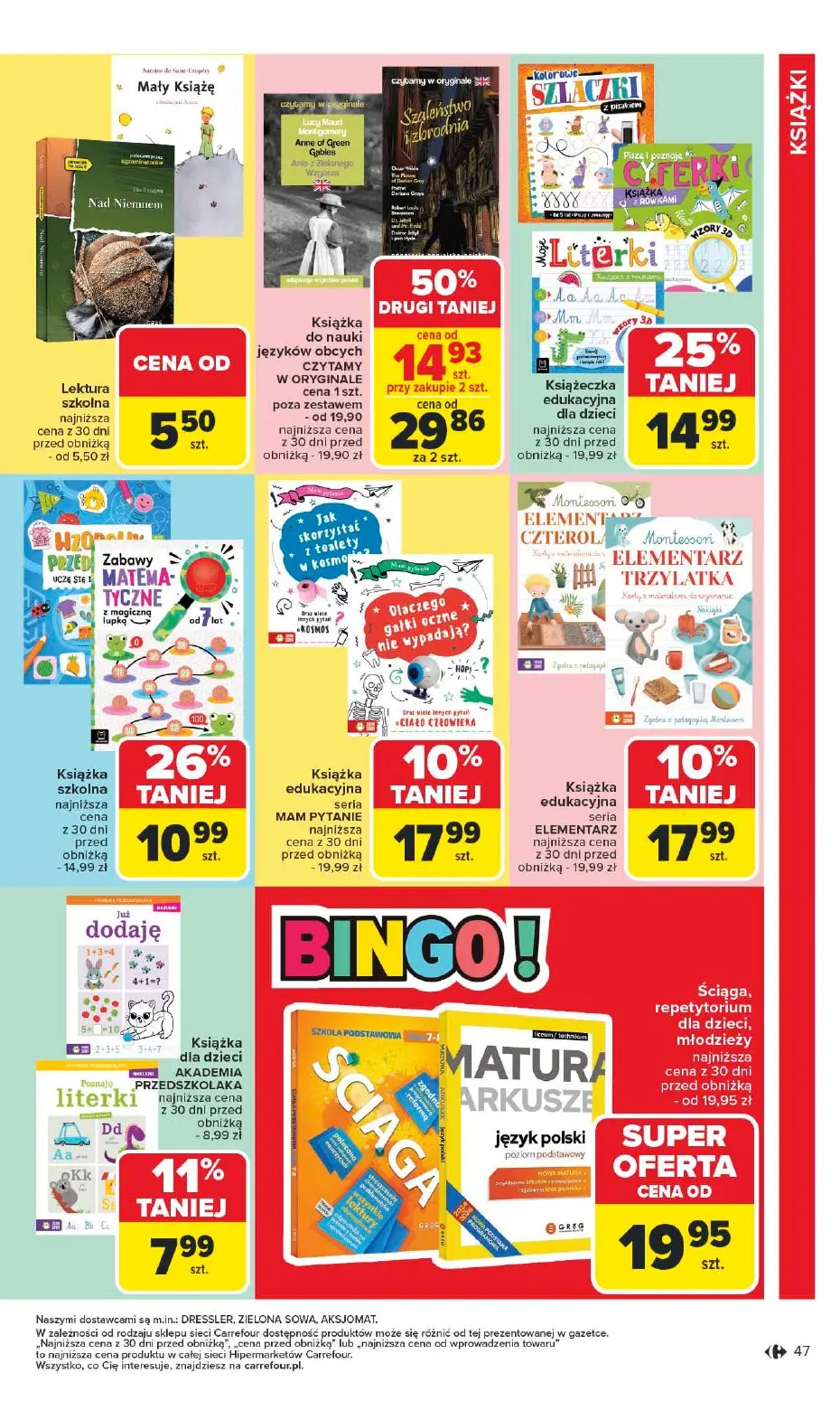 gazetka promocyjna Carrefour Szkoła nowy sezon - Strona 47