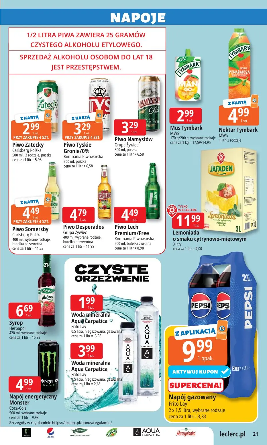 gazetka promocyjna E.Leclerc Wybór w dobrej cenie - Strona 21