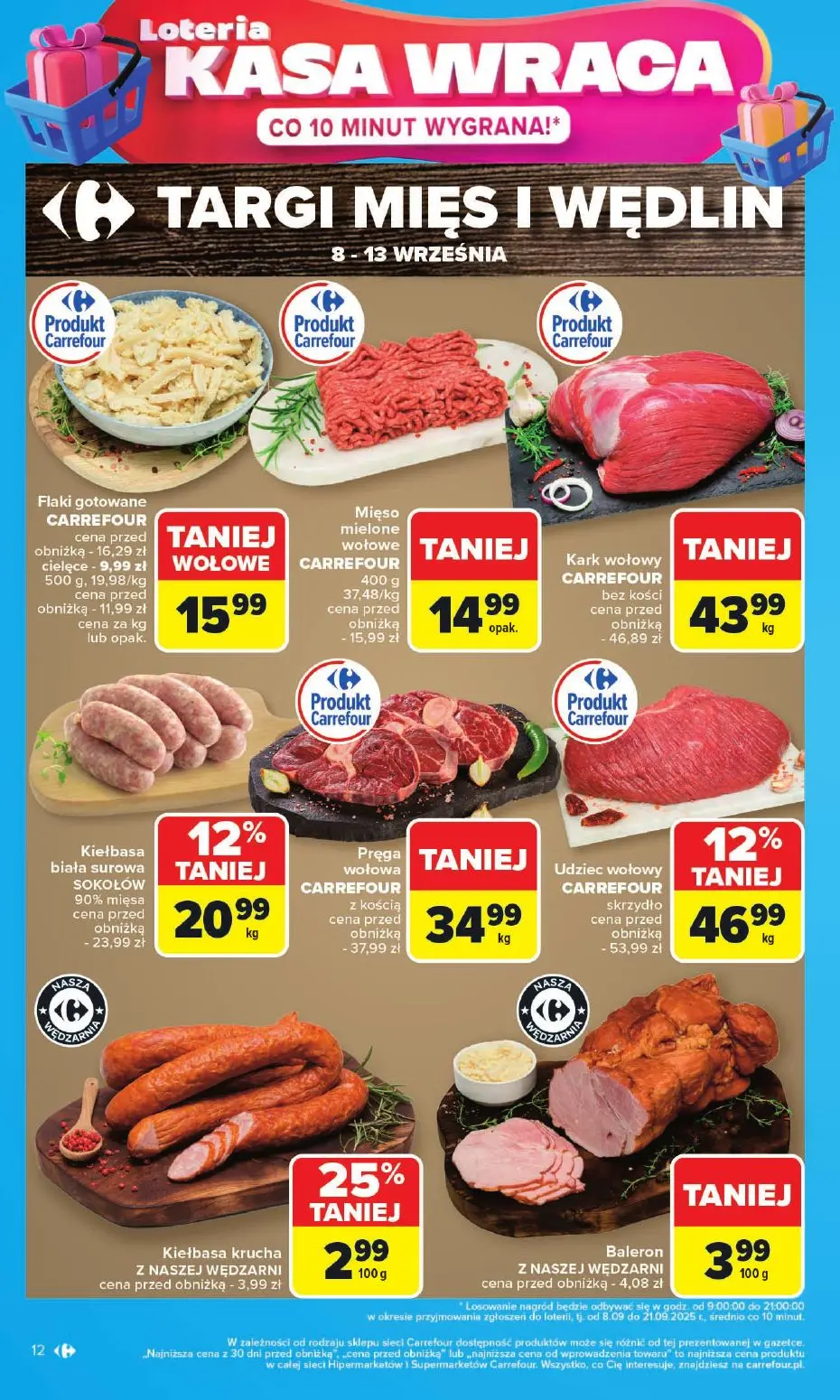 gazetka promocyjna Carrefour Market Loteria kasa wraca - Strona 12