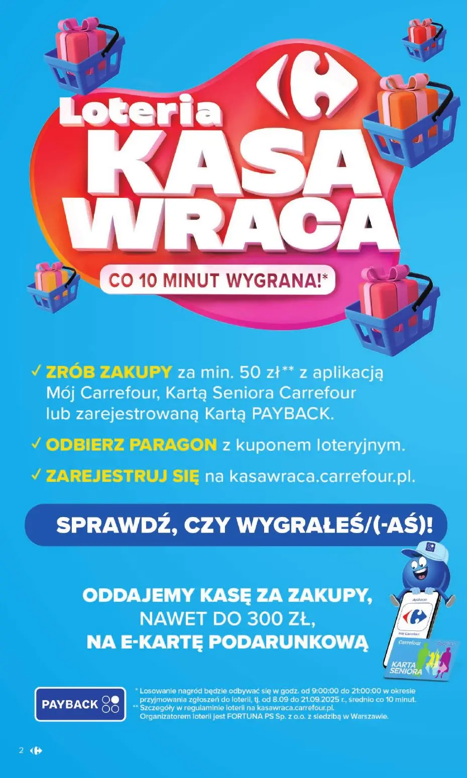 gazetka promocyjna Carrefour Loteria kasa wraca - Strona 2