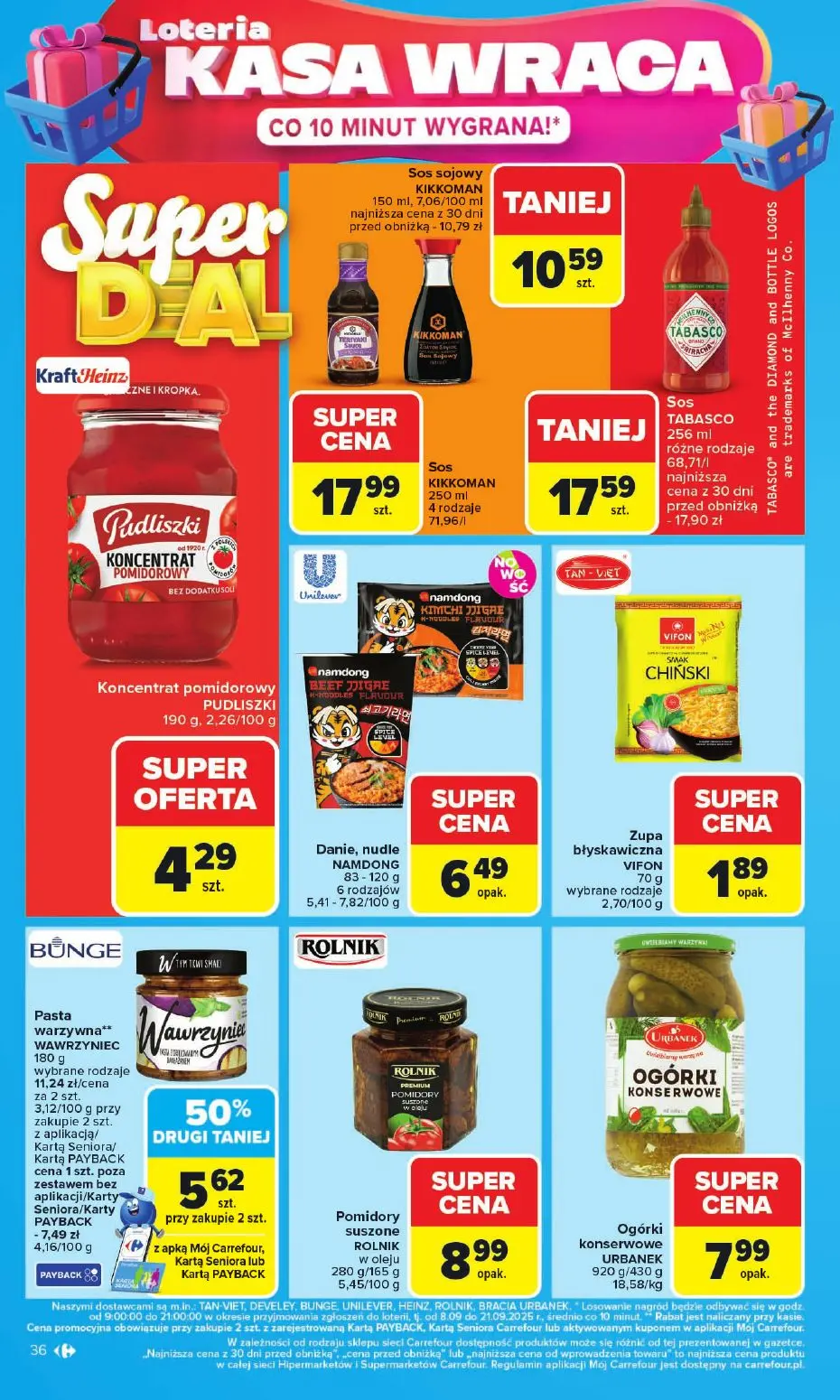 gazetka promocyjna Carrefour Loteria kasa wraca - Strona 36