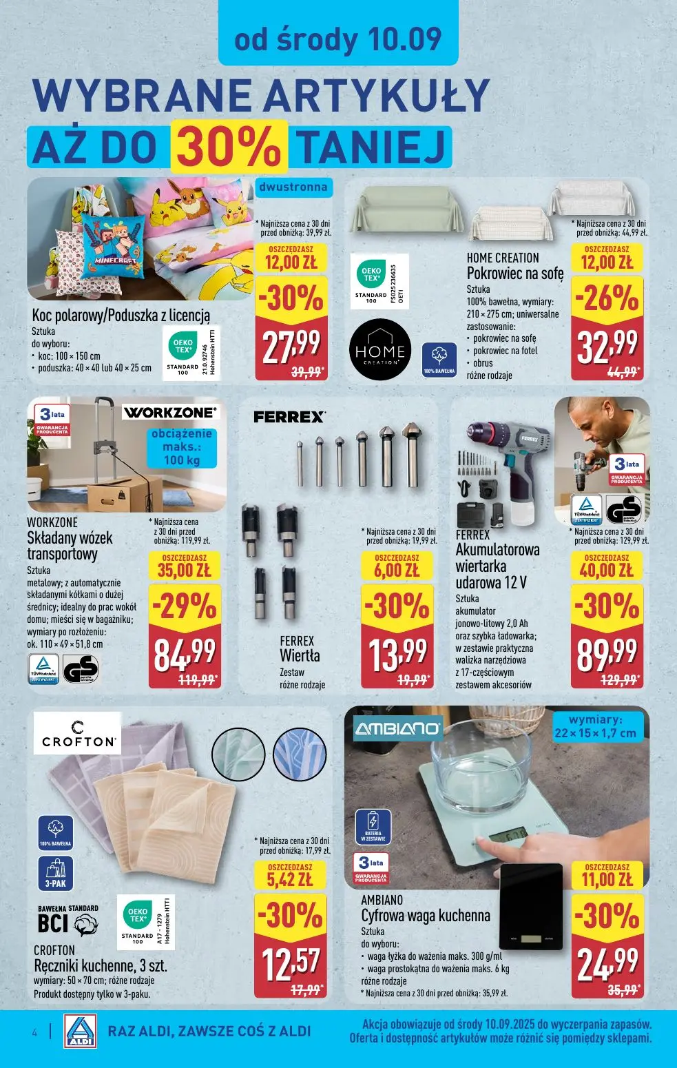 gazetka promocyjna ALDI Jesienna wyprawa w super cenach - Strona 4