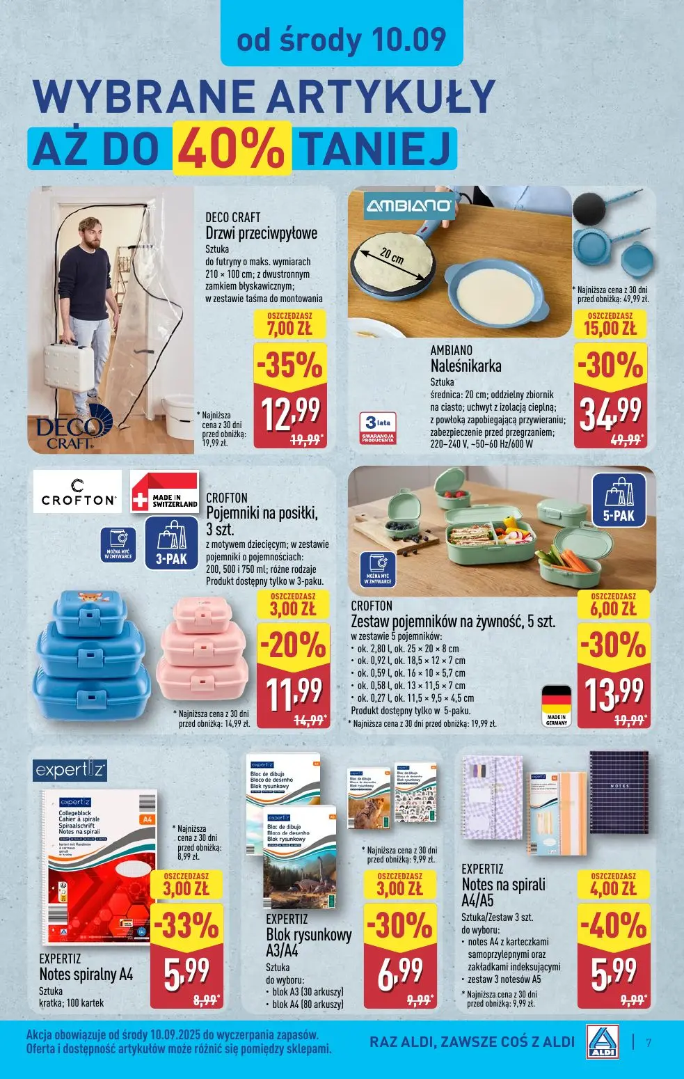 gazetka promocyjna ALDI Jesienna wyprawa w super cenach - Strona 7