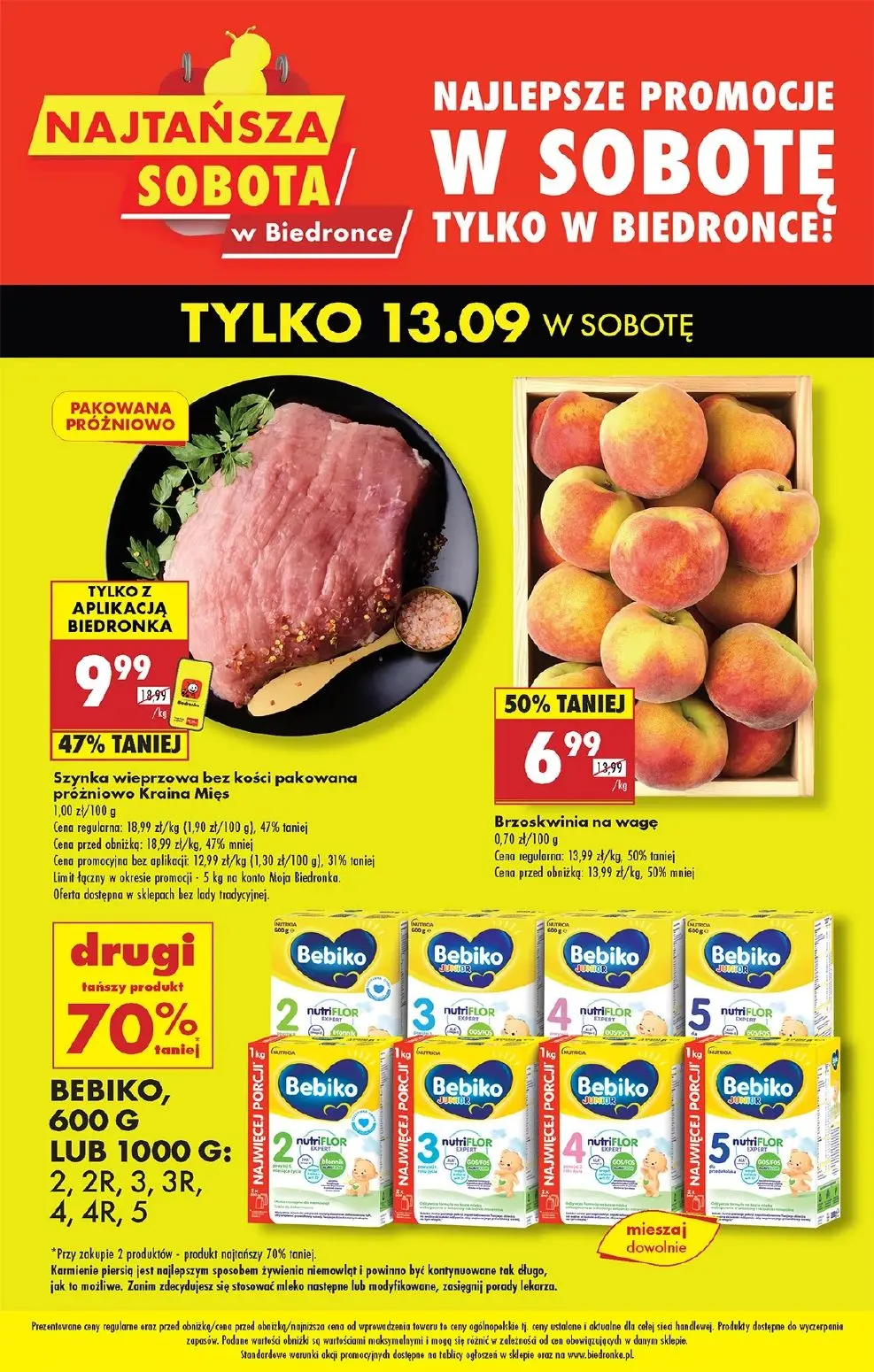 gazetka promocyjna Biedronka Najtańsza sobota - Strona 1