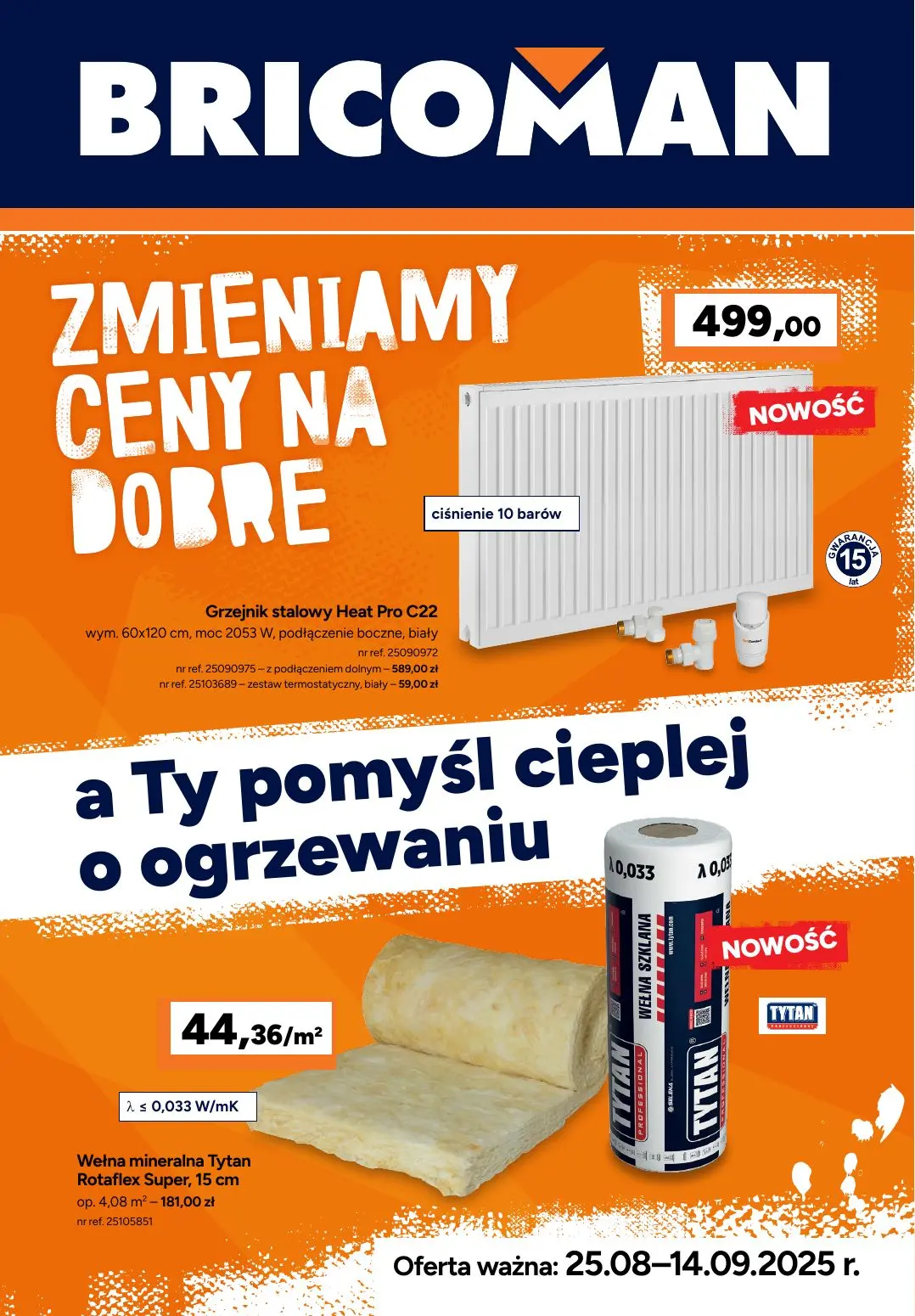 gazetka promocyjna BRICOMAN Zmieniamy ceny na dobre - Strona 1