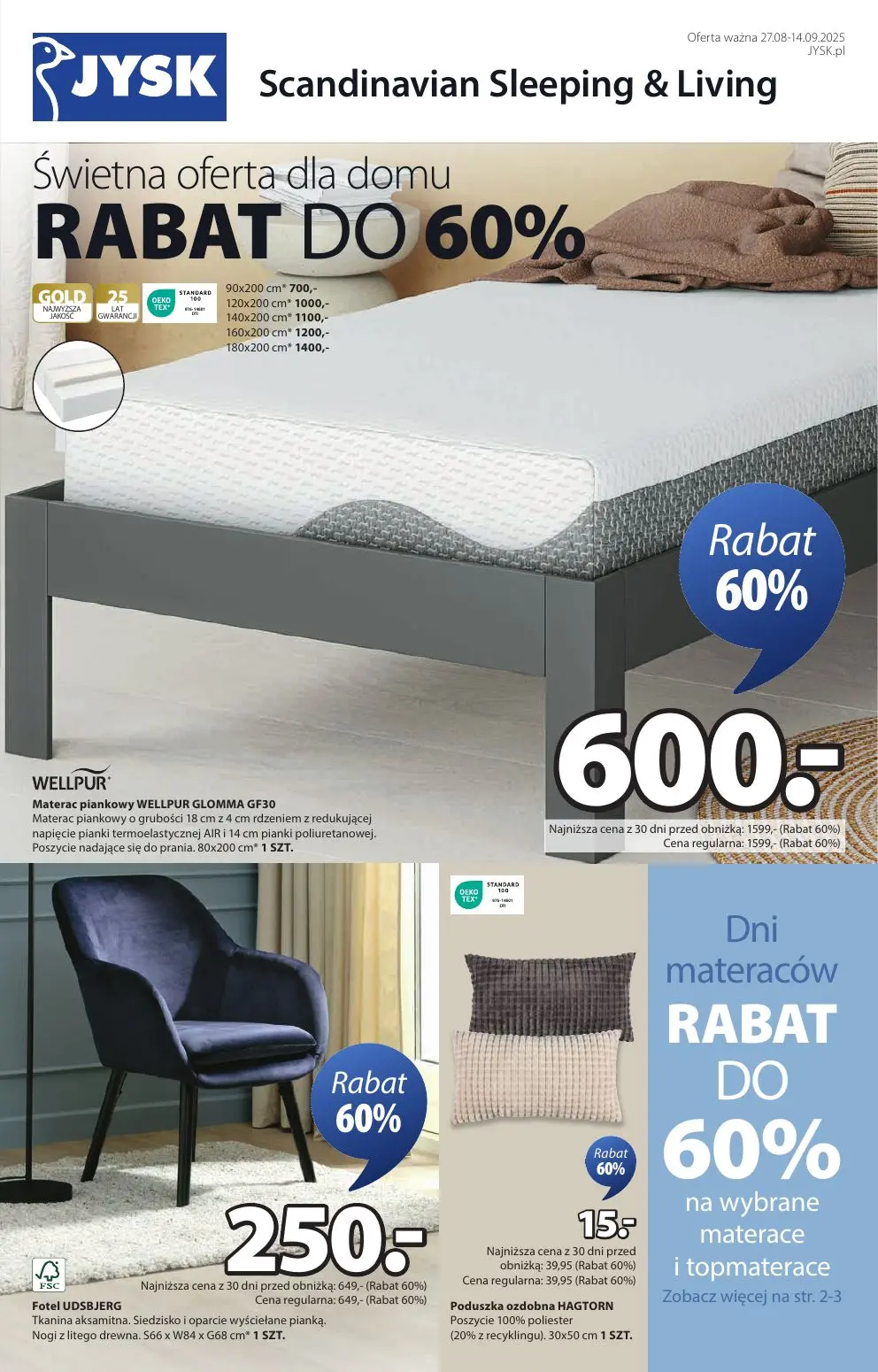 gazetka promocyjna JYSK Świetna oferta dla domu - Strona 1