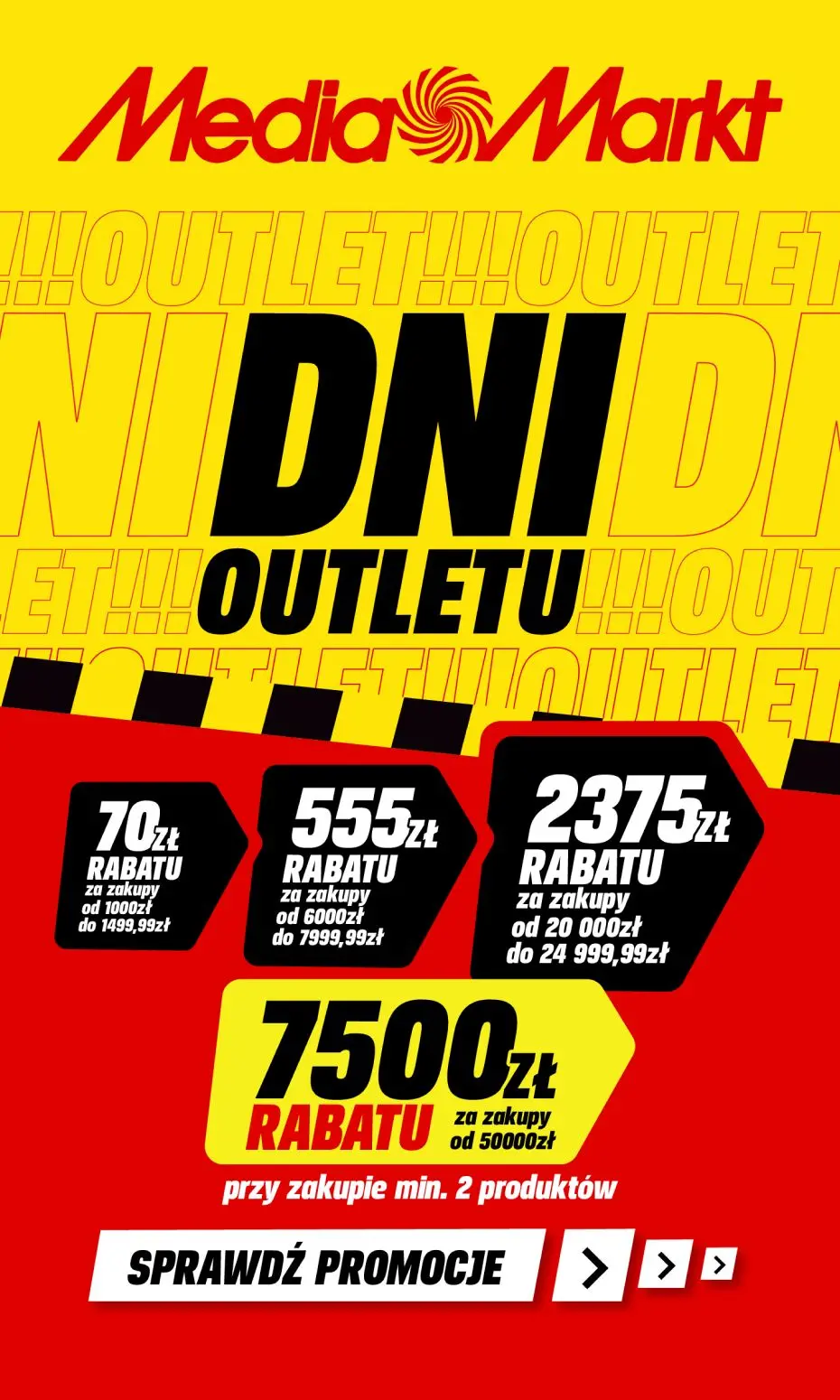 gazetka promocyjna Media Markt Dni Outletu - sprawdź jaki rabat zyskasz! - Strona 1