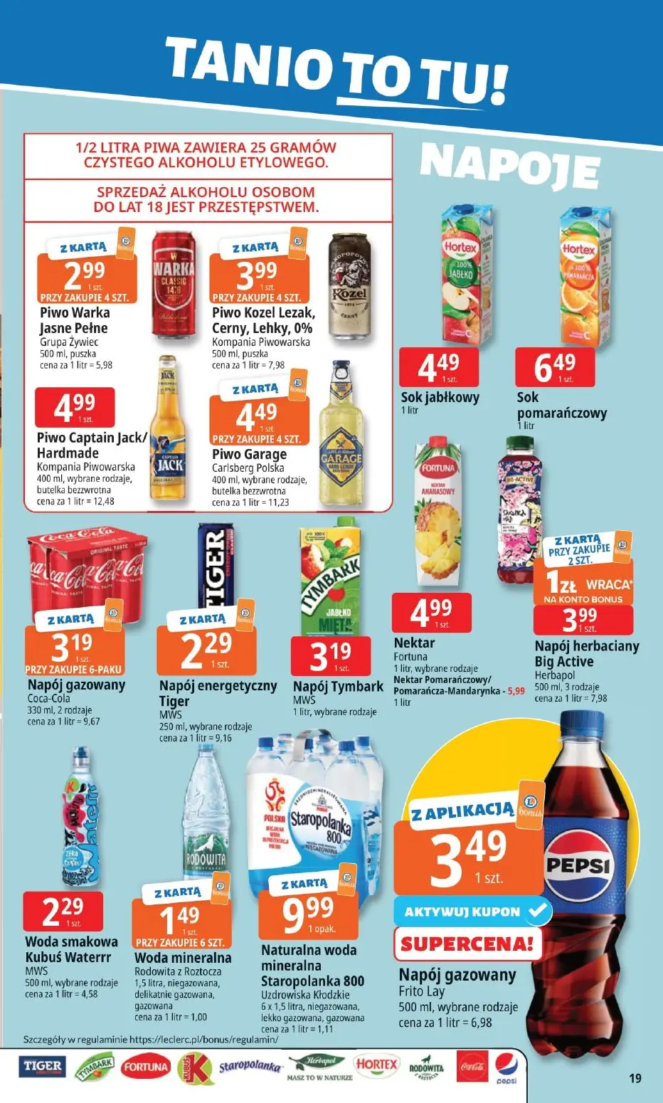 gazetka promocyjna E.Leclerc Tanio to tu! - Strona 19