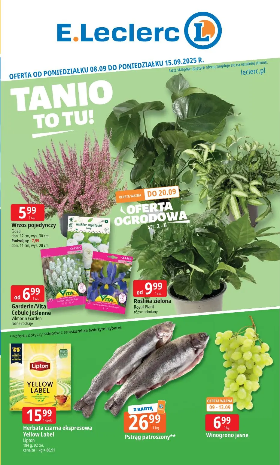gazetka promocyjna E.Leclerc Tanio to tu! - oferta rozszerzona - Strona 1