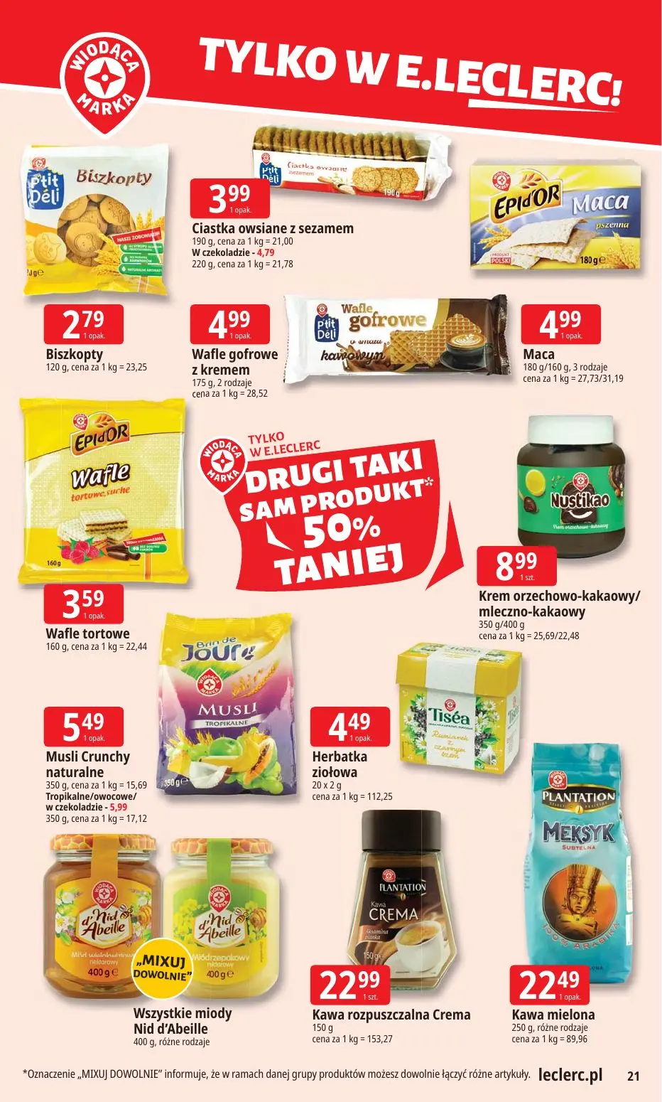 gazetka promocyjna E.Leclerc Tanio to tu! - oferta rozszerzona - Strona 21