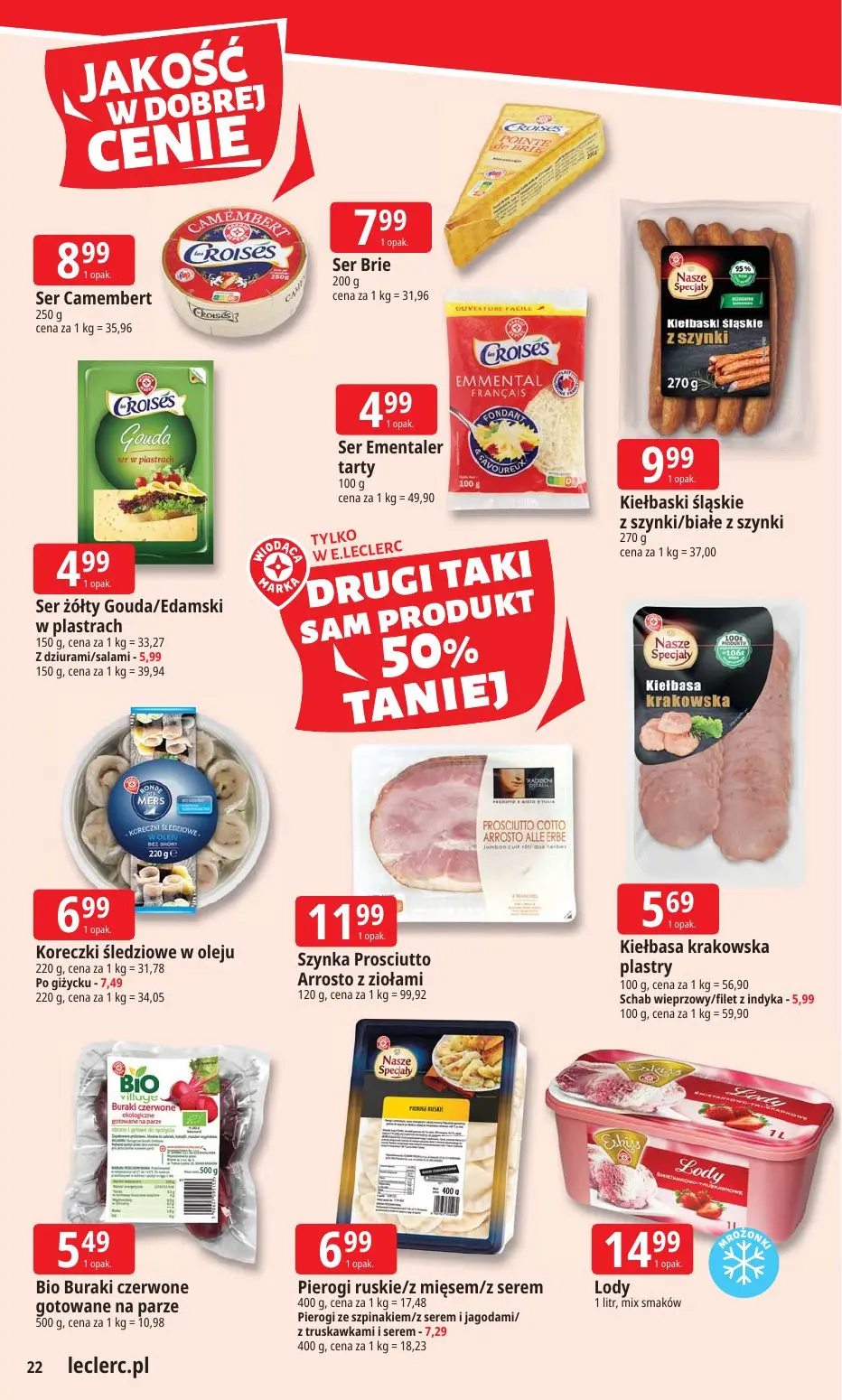 gazetka promocyjna E.Leclerc Tanio to tu! - oferta rozszerzona - Strona 22
