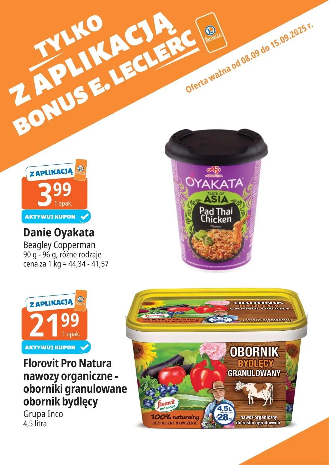gazetka promocyjna E.Leclerc Bonus skanujesz kasę zyskujesz! - Strona 8