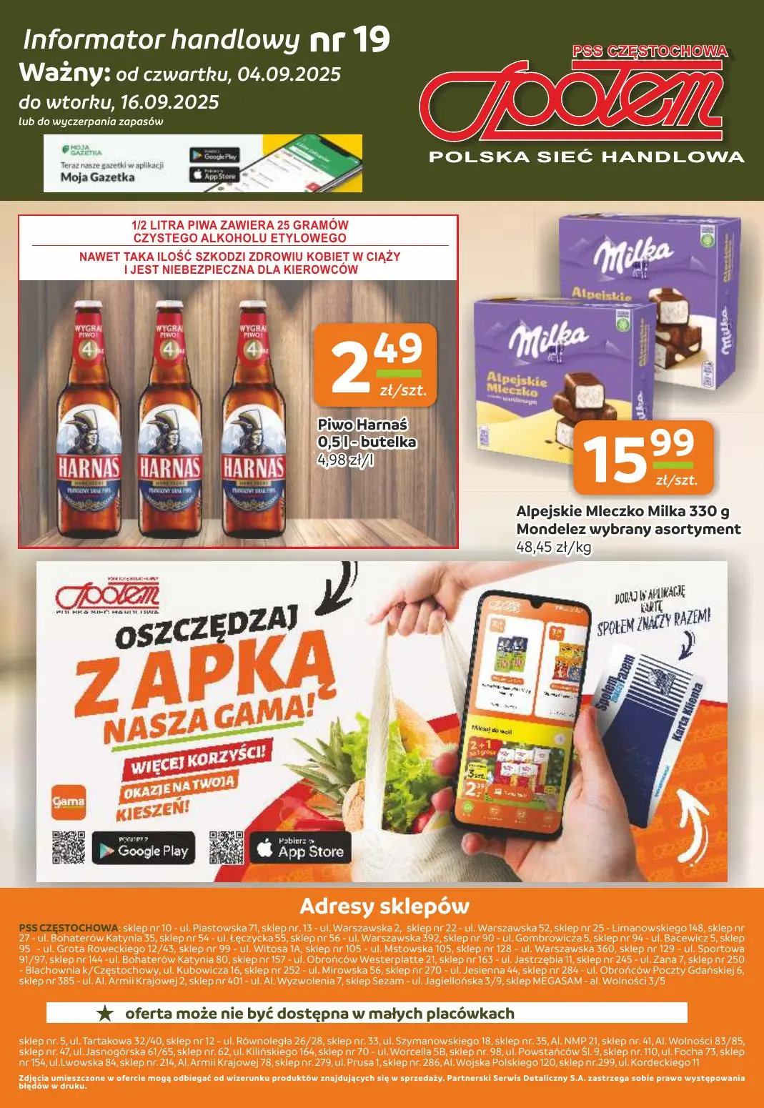gazetka promocyjna Społem Częstochowa Polska sieć handlowa - Strona 12