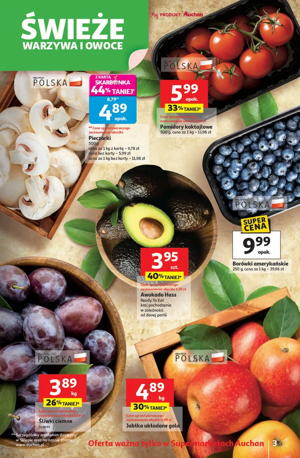 gazetka promocyjna Auchan Supermarket Pewność niskich cen - Strona 3