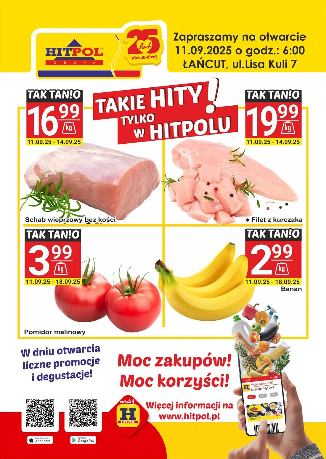 gazetka promocyjna Hitpol Otwarcie nowych Delikatesów Hitpol - ŁAŃCUT!  - Strona 1