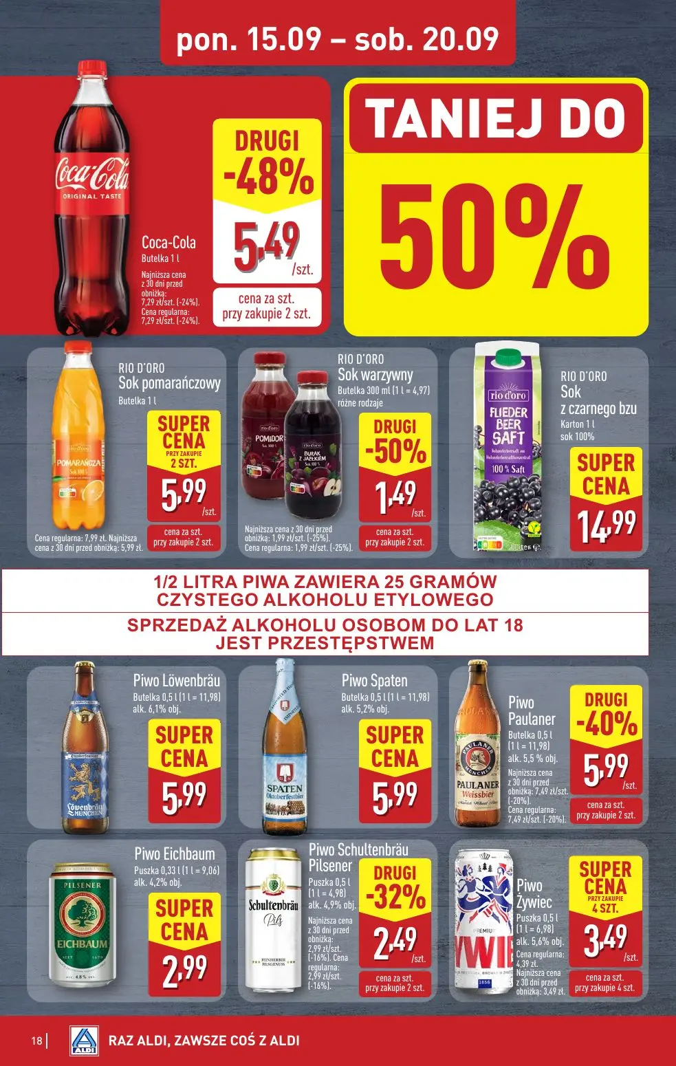 gazetka promocyjna ALDI Raz ALDI, zawsze coś z ALDI - Strona 18