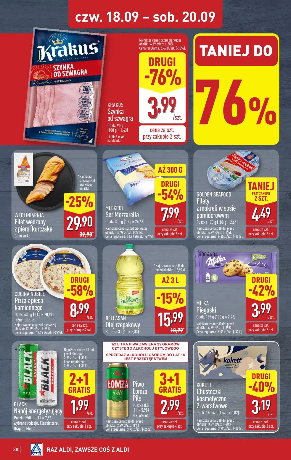 gazetka promocyjna ALDI Raz ALDI, zawsze coś z ALDI - Strona 38