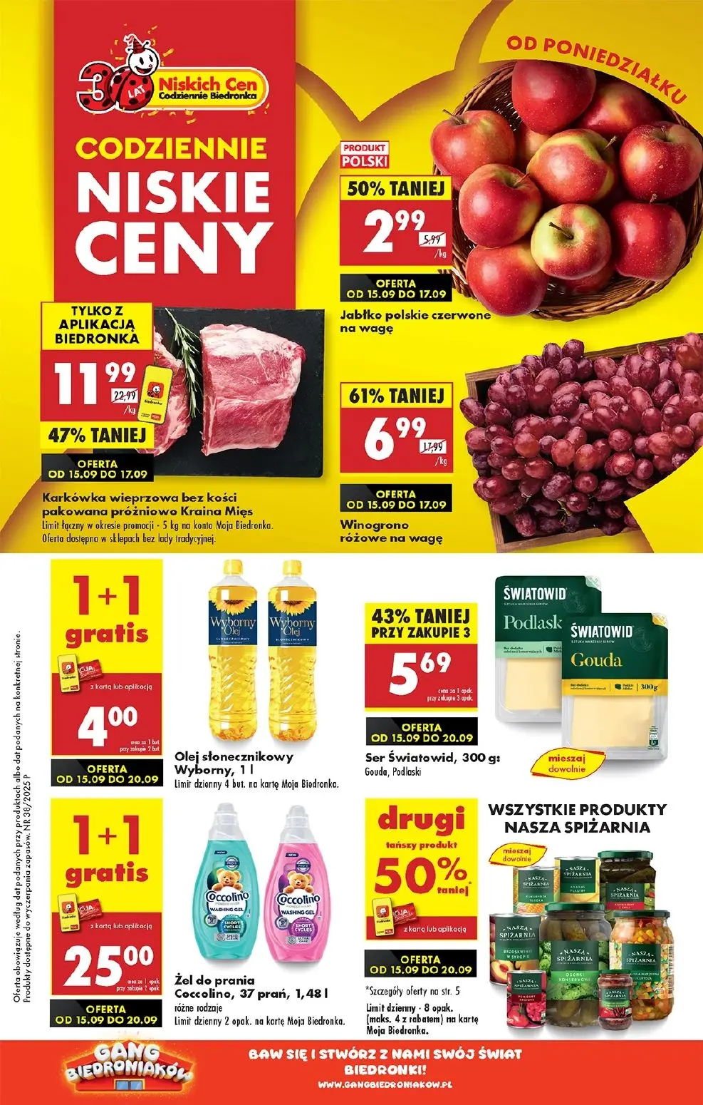 gazetka promocyjna Biedronka Od poniedziałku - Strona 1