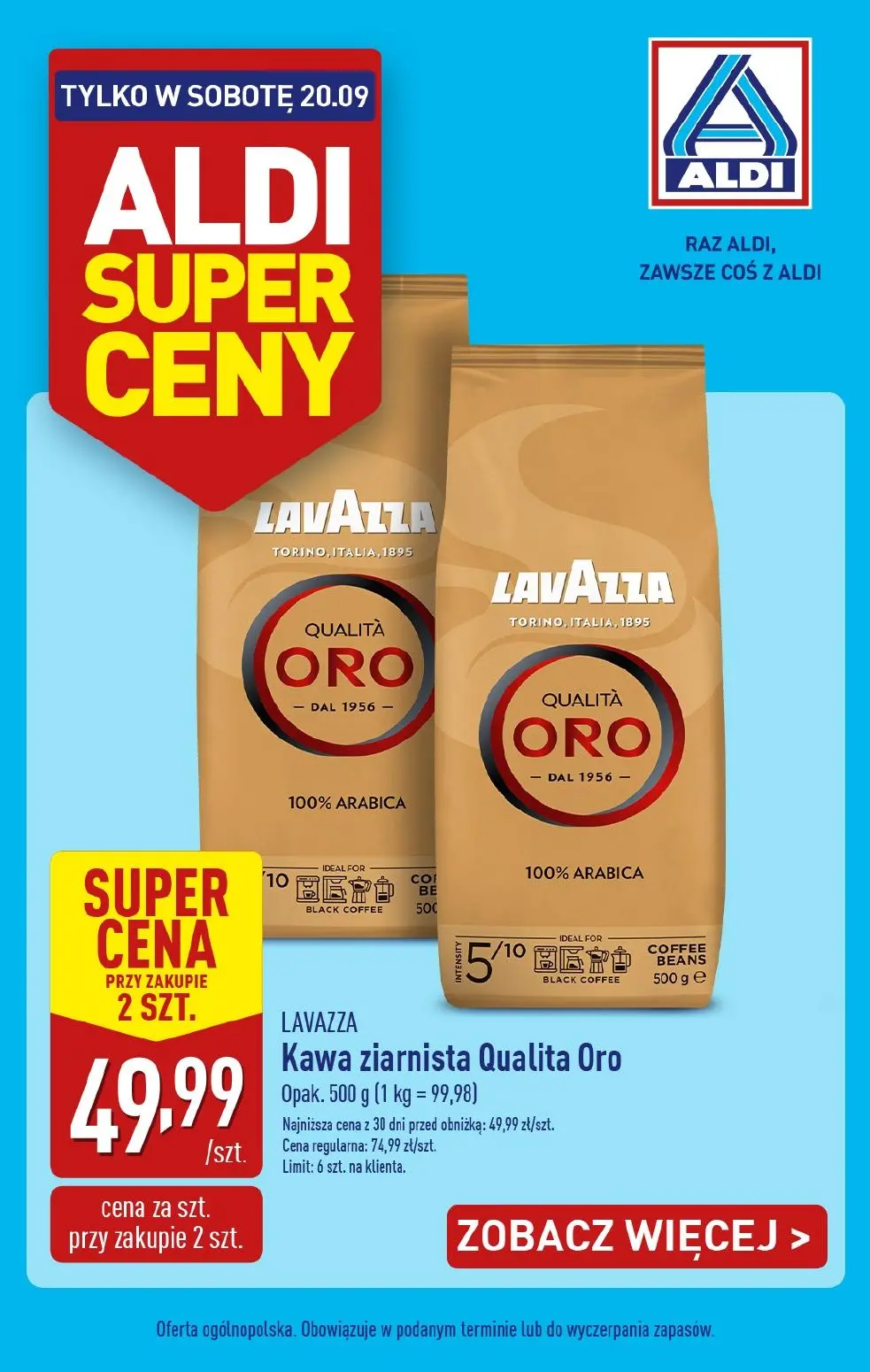 gazetka promocyjna ALDI Tylko w sobotę - Strona 1