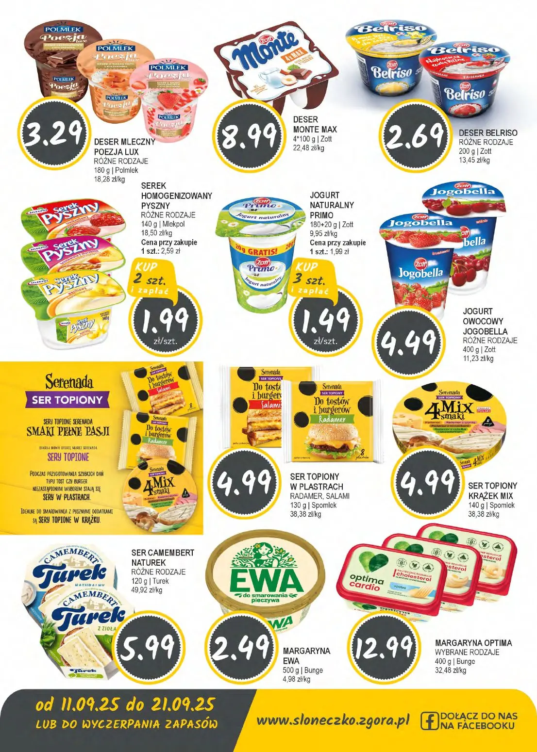 gazetka promocyjna Słoneczko Sklepy własne - województwo lubuskie, dolnośląskie i wielkopolskie - Strona 3