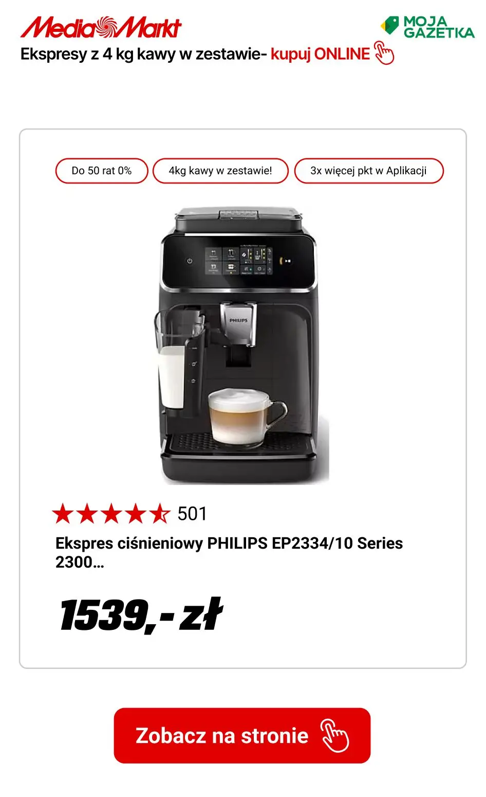 gazetka promocyjna Media Markt Ekspresy automatyczne z 4 kg kawy w zestawie - Strona 3