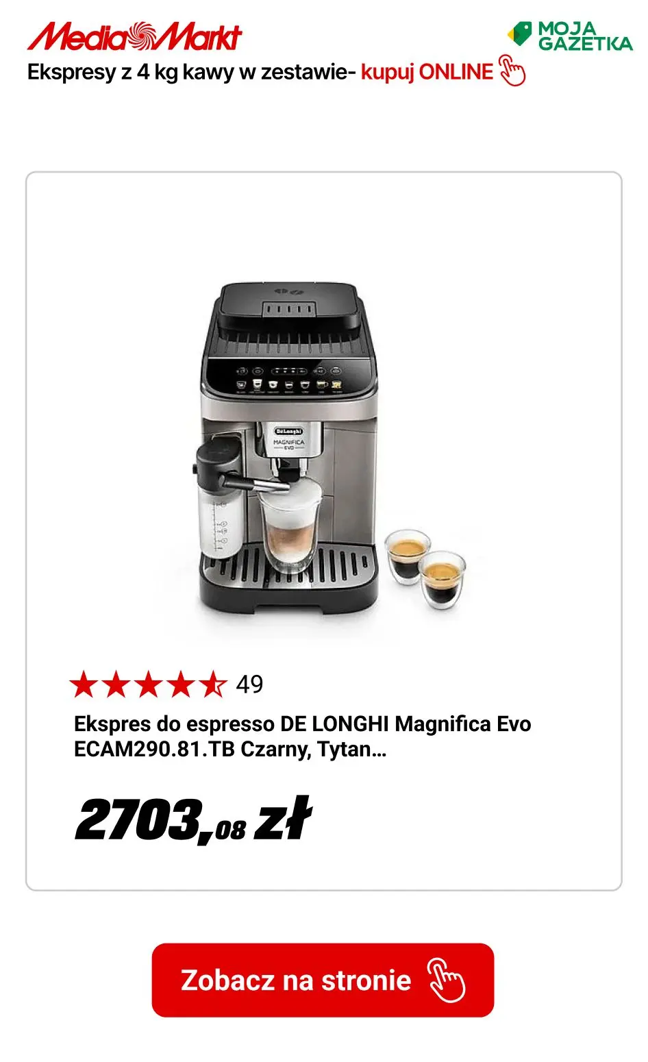 gazetka promocyjna Media Markt Ekspresy automatyczne z 4 kg kawy w zestawie - Strona 4