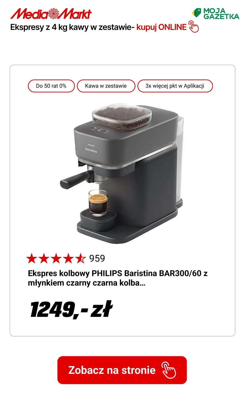gazetka promocyjna Media Markt Ekspresy automatyczne z 4 kg kawy w zestawie - Strona 13