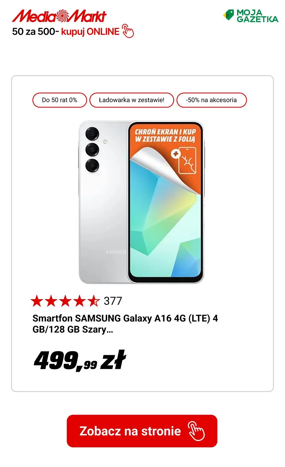 gazetka promocyjna Media Markt AI Days 50 za 500! Kupuj i zgarniaj rabaty. - Strona 3