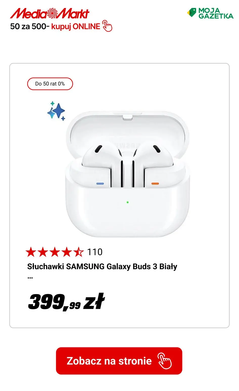 gazetka promocyjna Media Markt AI Days 50 za 500! Kupuj i zgarniaj rabaty. - Strona 5