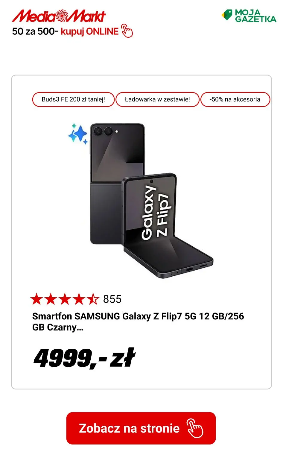 gazetka promocyjna Media Markt AI Days 50 za 500! Kupuj i zgarniaj rabaty. - Strona 11