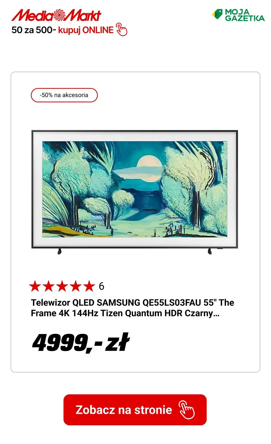 gazetka promocyjna Media Markt AI Days 50 za 500! Kupuj i zgarniaj rabaty. - Strona 13