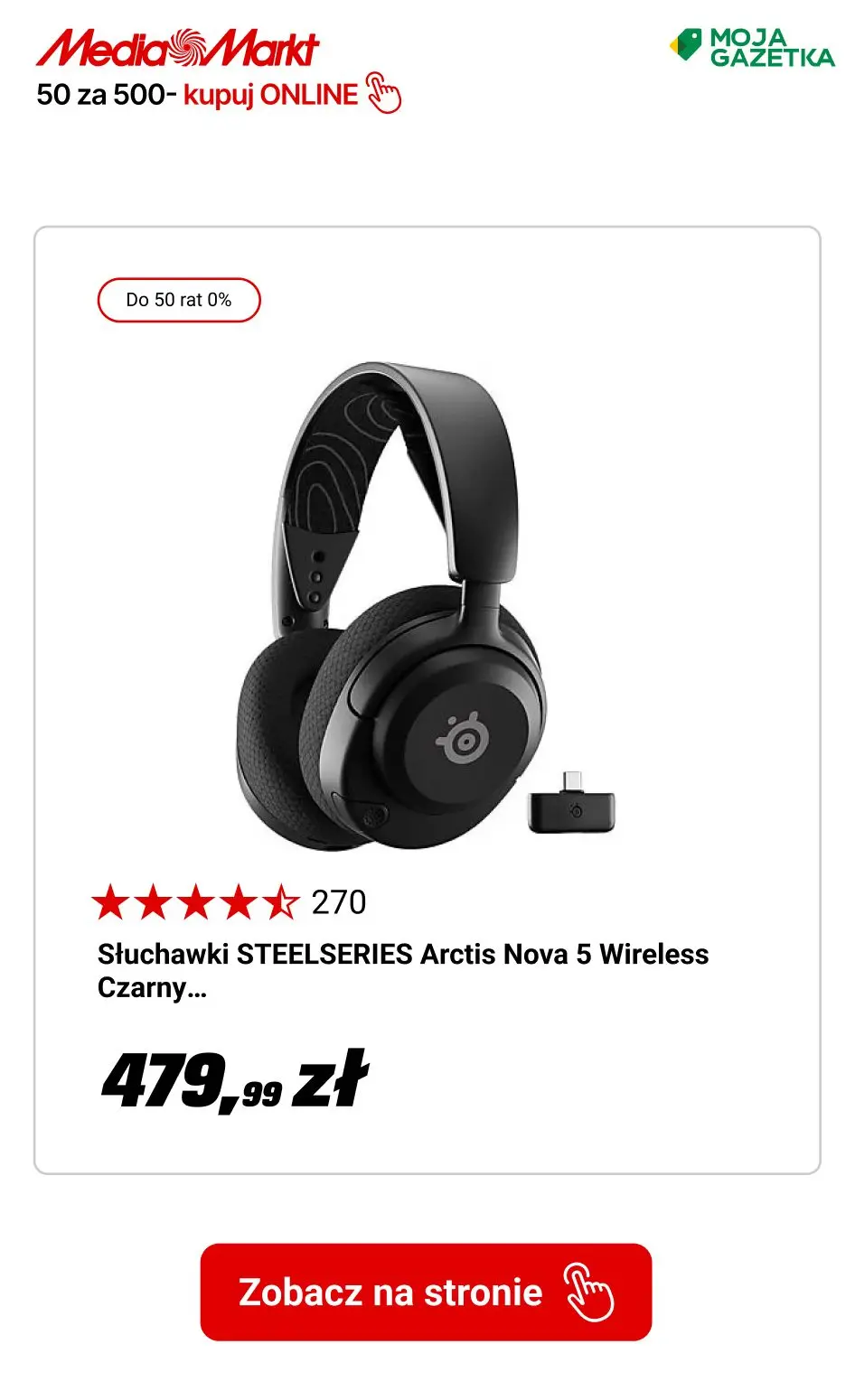 gazetka promocyjna Media Markt AI Days 50 za 500! Kupuj i zgarniaj rabaty. - Strona 15
