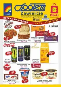 Gazetka promocyjna Społem Zawiercie, ważna od 2025-09-08 do 2025-09-22.