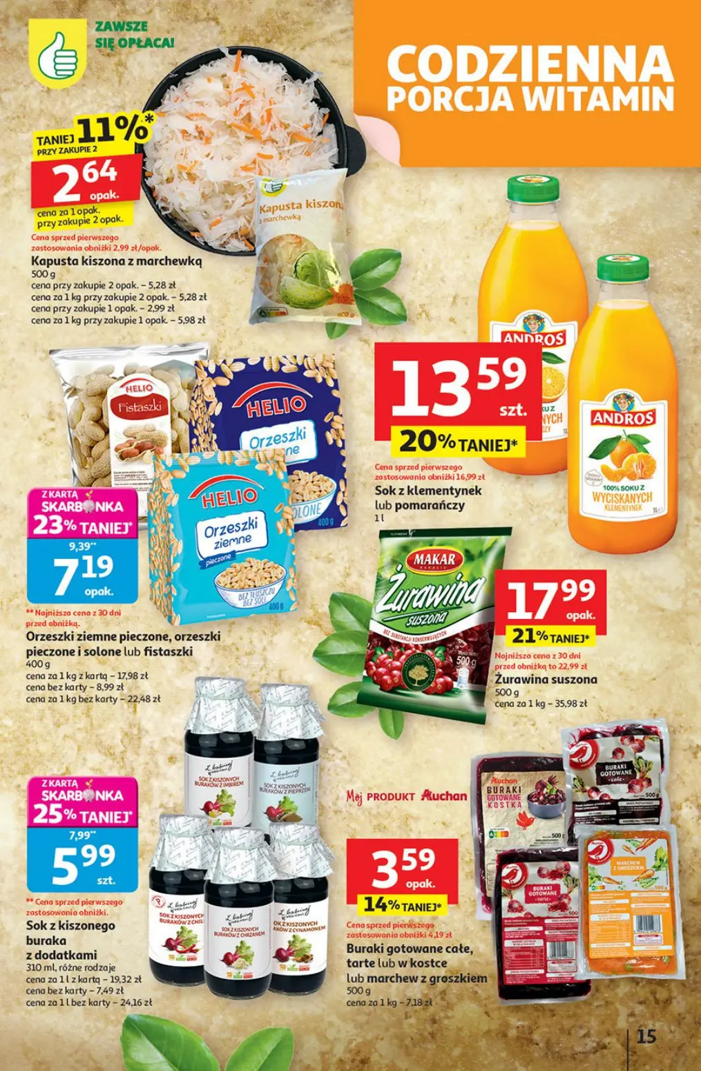 gazetka promocyjna Auchan Pewność niskich cen - Strona 15