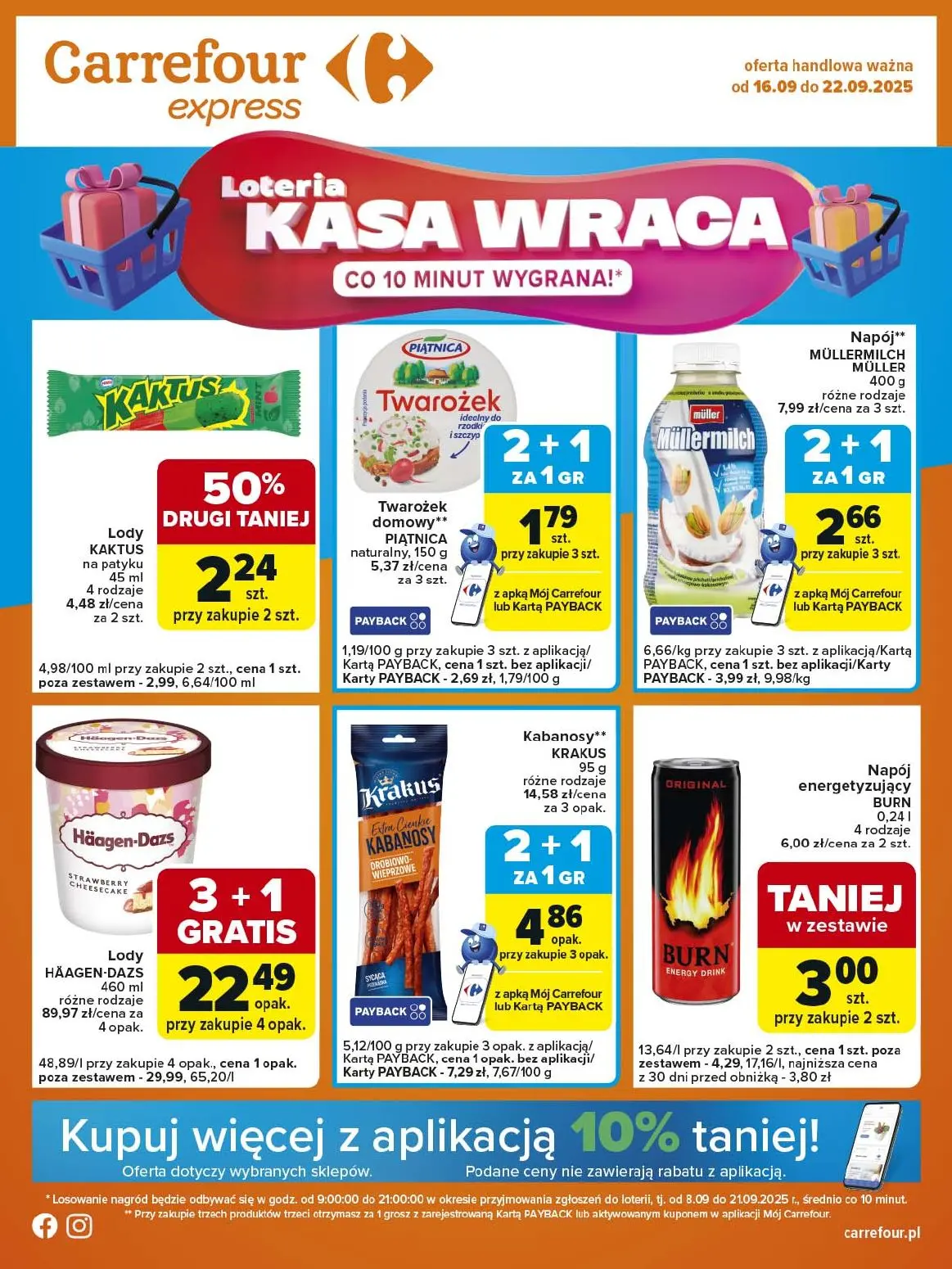 gazetka promocyjna Carrefour Express Kasa wraca - Strona 1