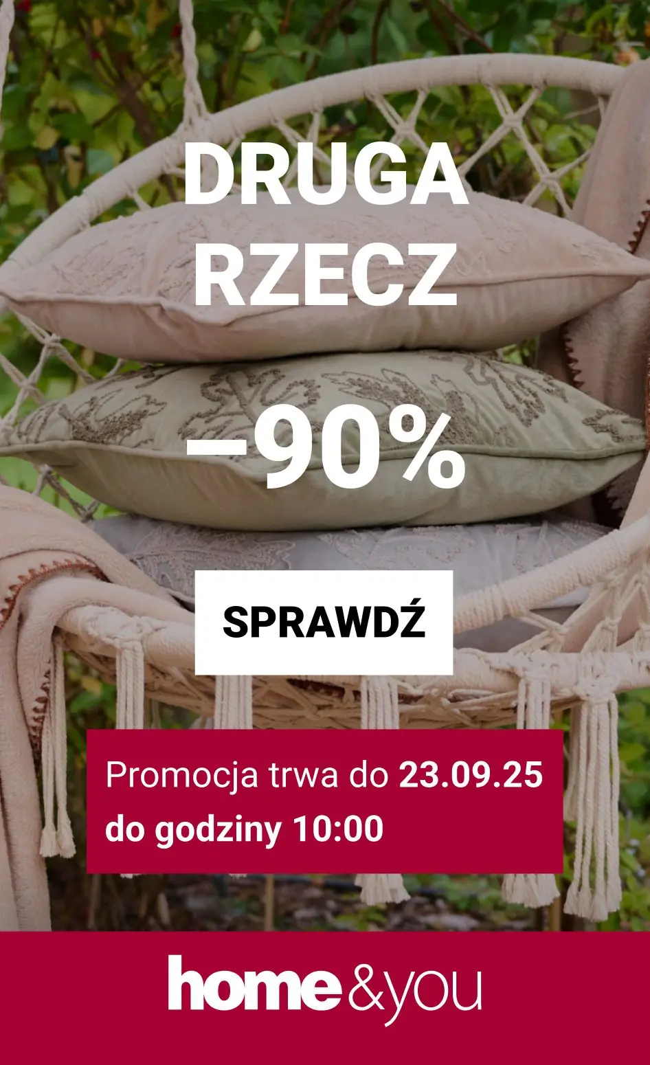 gazetka promocyjna home&you Druga rzecz -90% - Strona 1