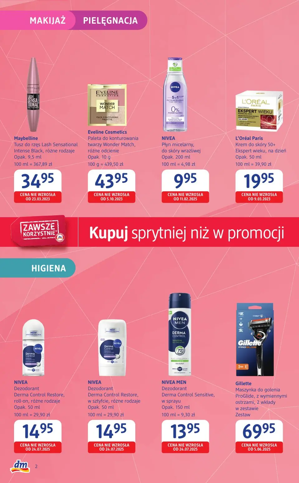 gazetka promocyjna Drogeria dm Kupuj sprytniej niż w promocji - Strona 2