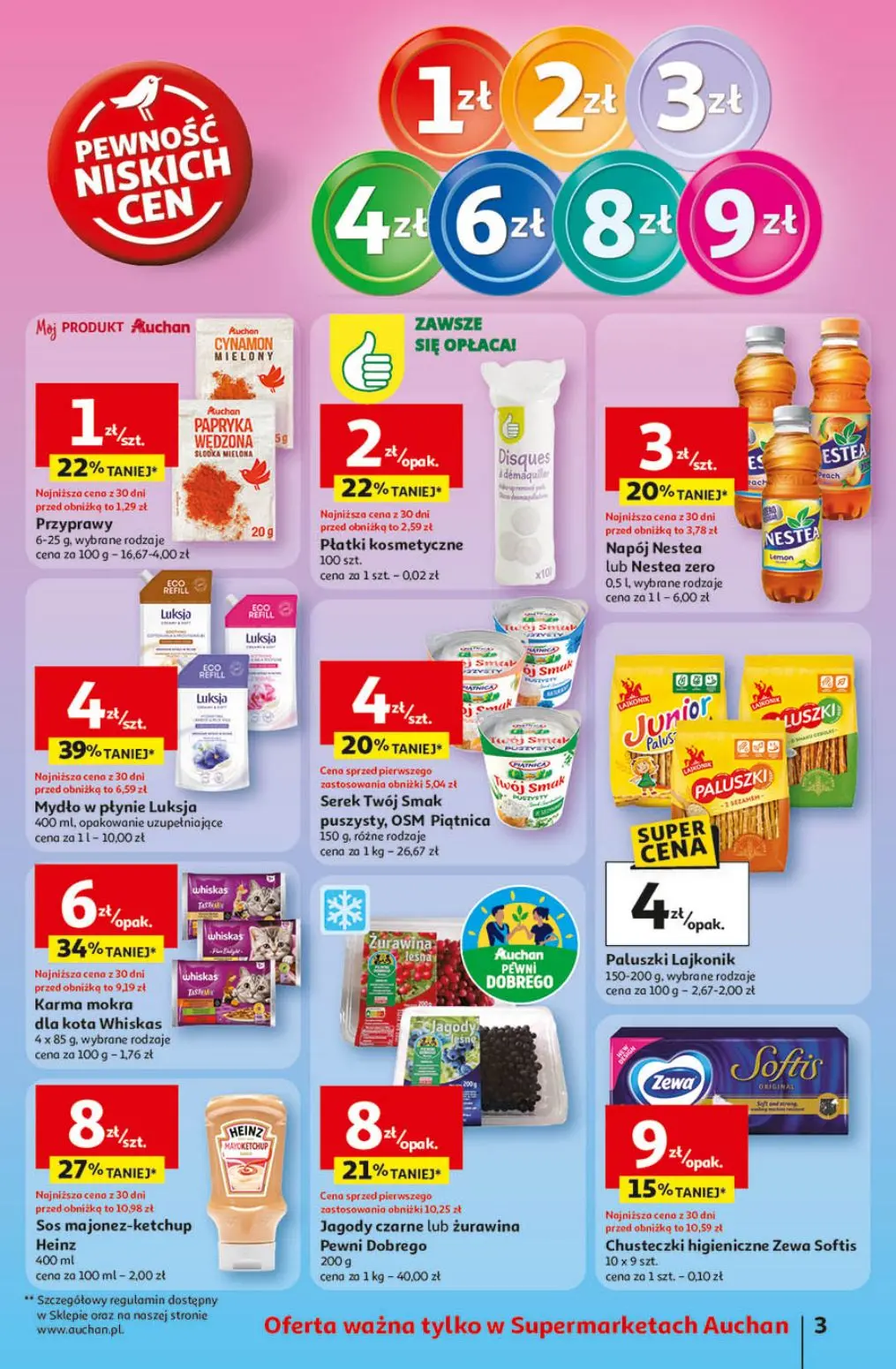 gazetka promocyjna Auchan Supermarket Pewność niskich cen - Strona 3