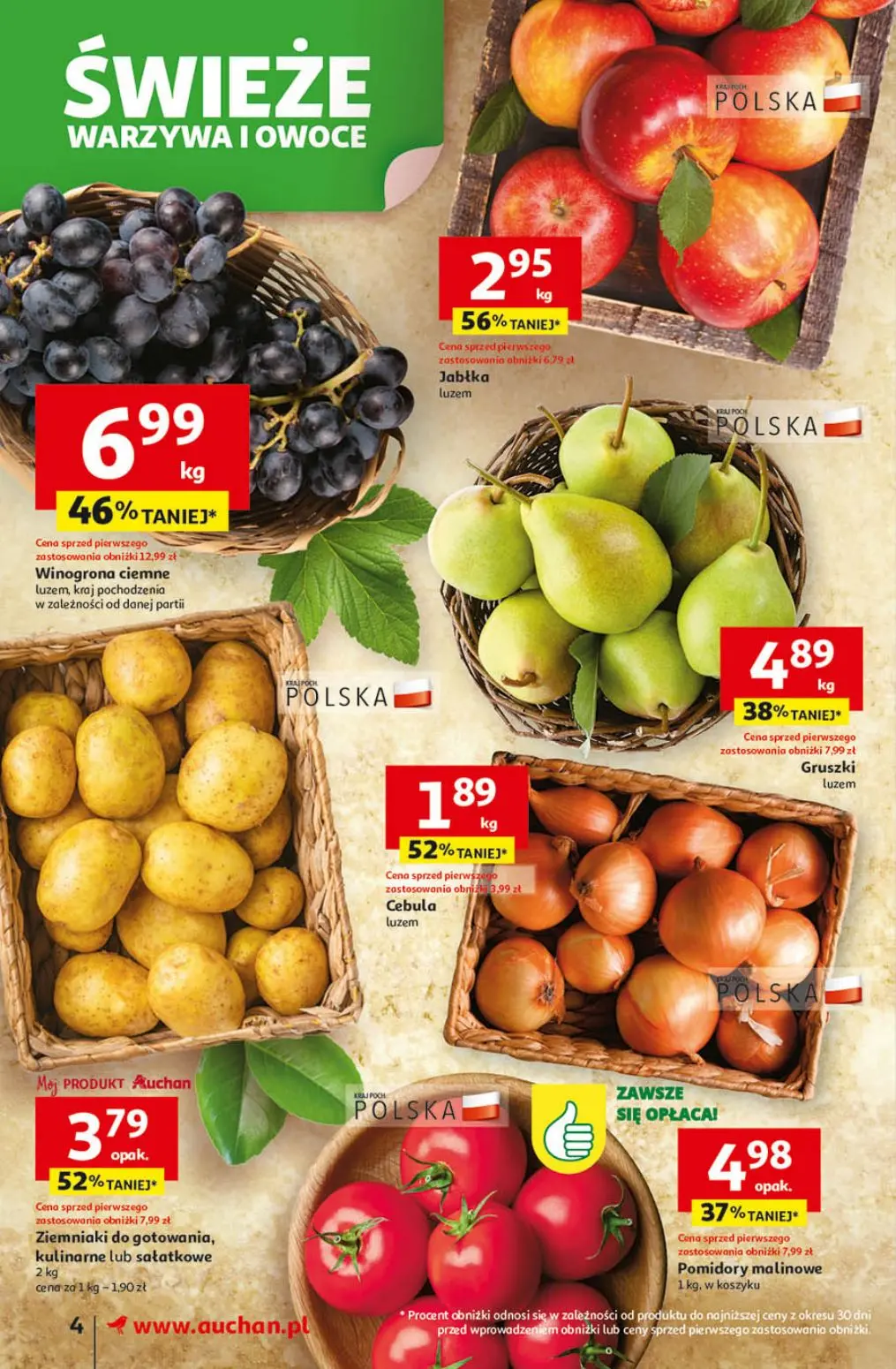gazetka promocyjna Auchan Supermarket Pewność niskich cen - Strona 4