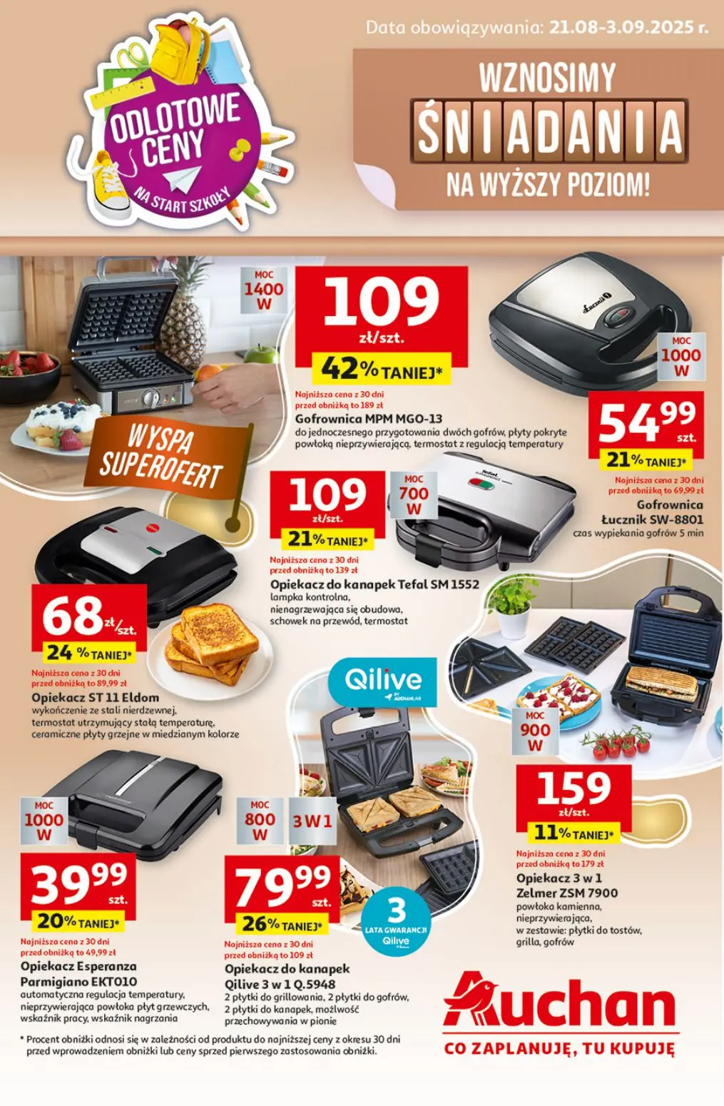 gazetka promocyjna Auchan Wznosimy śniadania na wyższy poziom! - Strona 1
