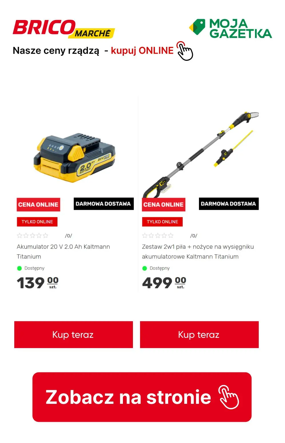 gazetka promocyjna BRICOMARCHE NASZE CENY RZĄDZĄ! Kupuj ONLINE - Strona 6