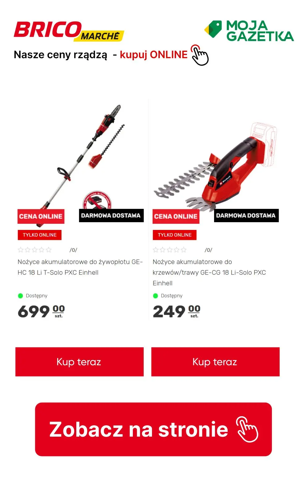 gazetka promocyjna BRICOMARCHE NASZE CENY RZĄDZĄ! Kupuj ONLINE - Strona 10