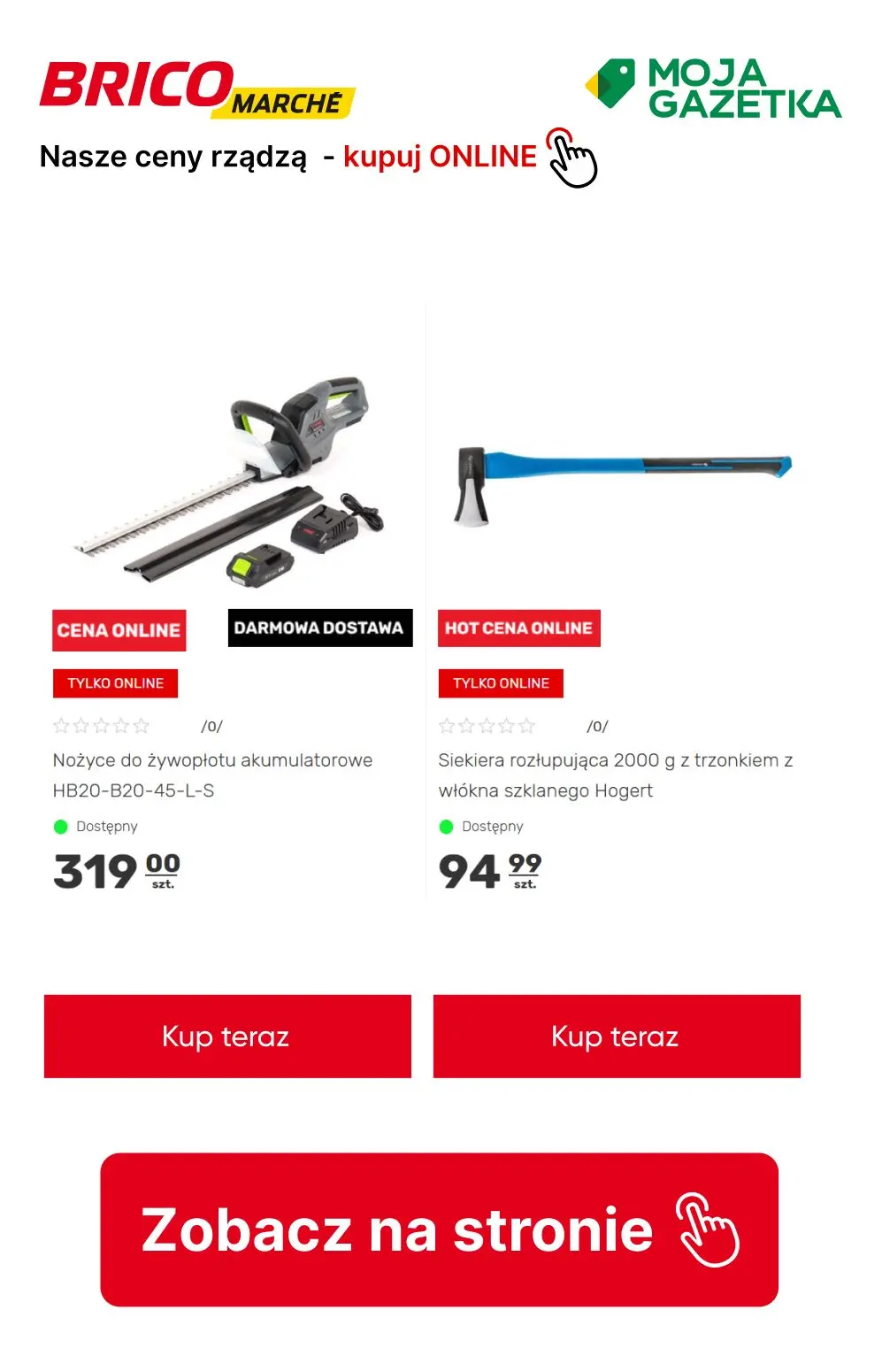 gazetka promocyjna BRICOMARCHE NASZE CENY RZĄDZĄ! Kupuj ONLINE - Strona 14