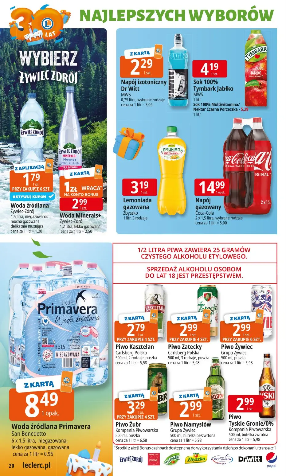 gazetka promocyjna E.Leclerc 30 lat najlepszych wyborów - Strona 20