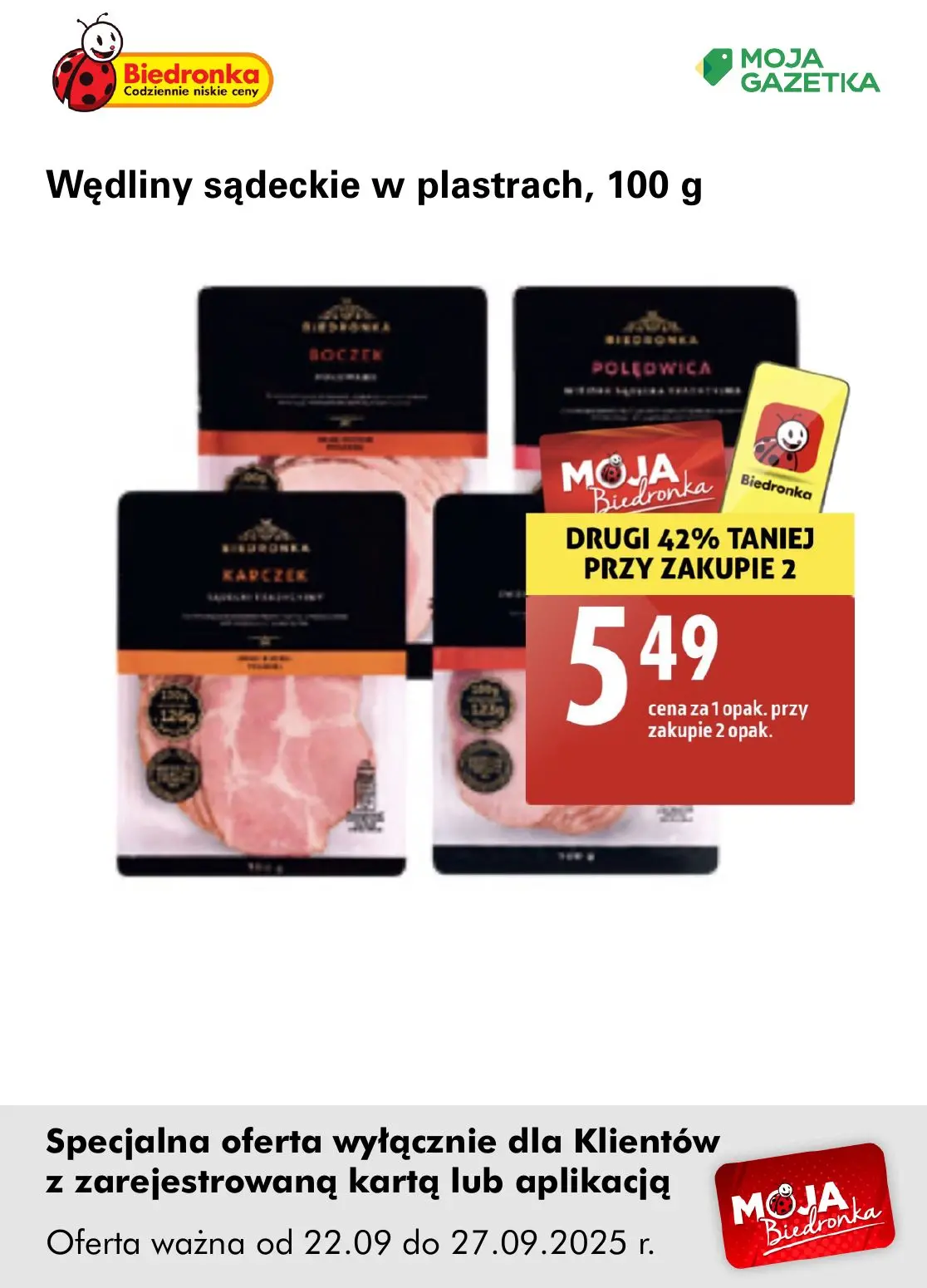 gazetka promocyjna Biedronka Oferta z kartą Moja Biedronka - Strona 22