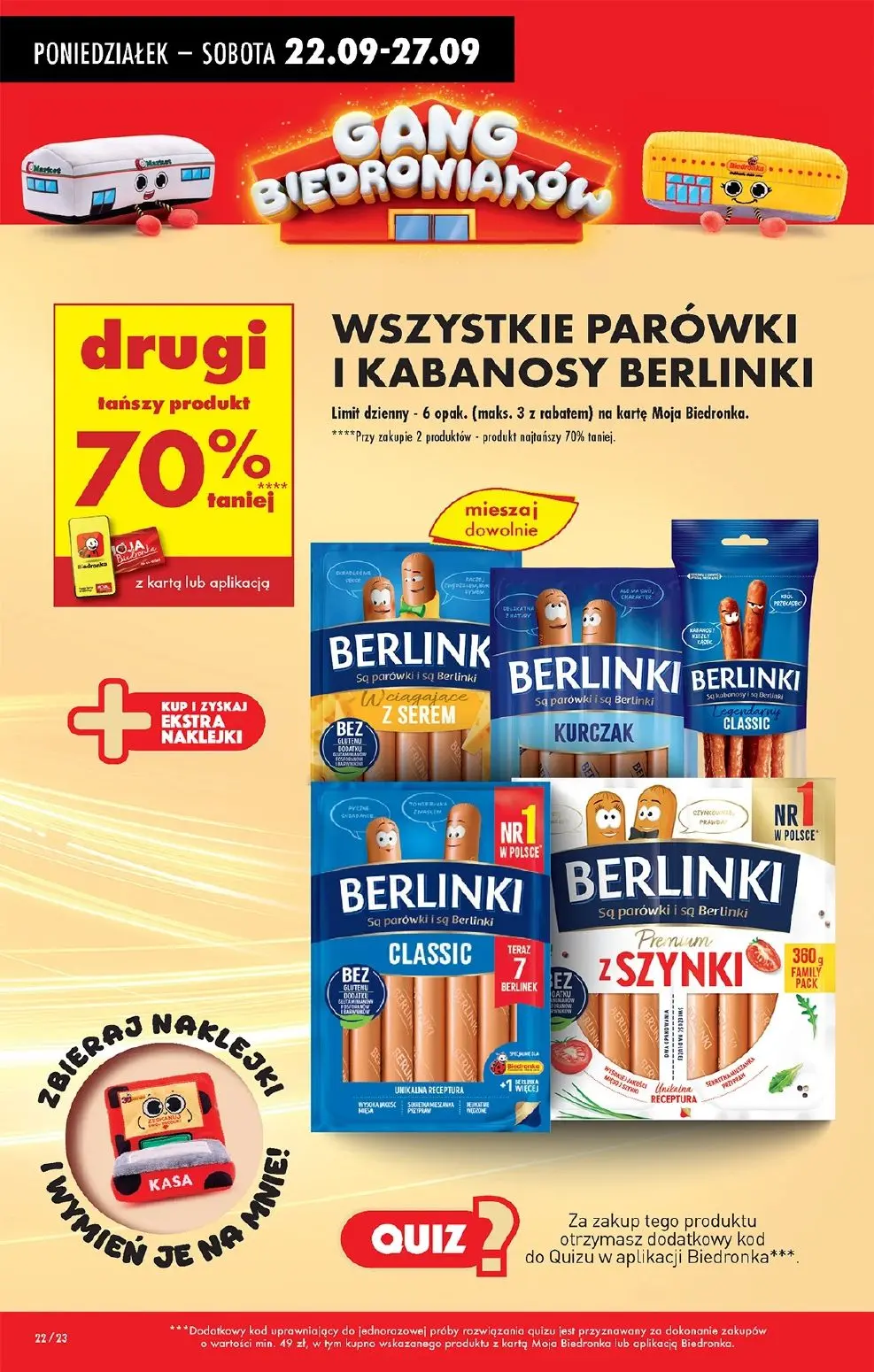 gazetka promocyjna Biedronka Od poniedziałku - Strona 22